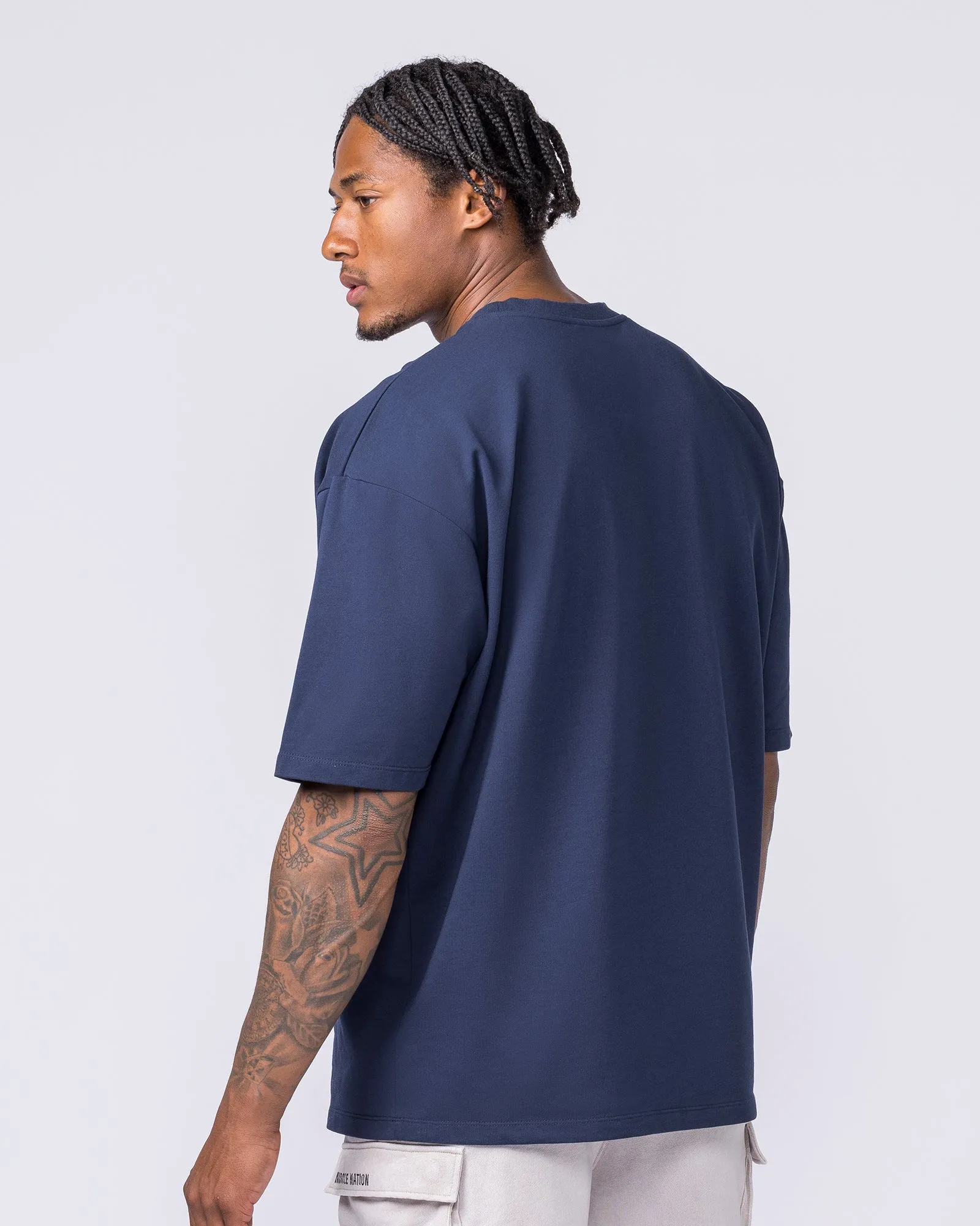 Off Duty Oversized Tee - Navy sold by Muscle Nation product image thumbnail 2