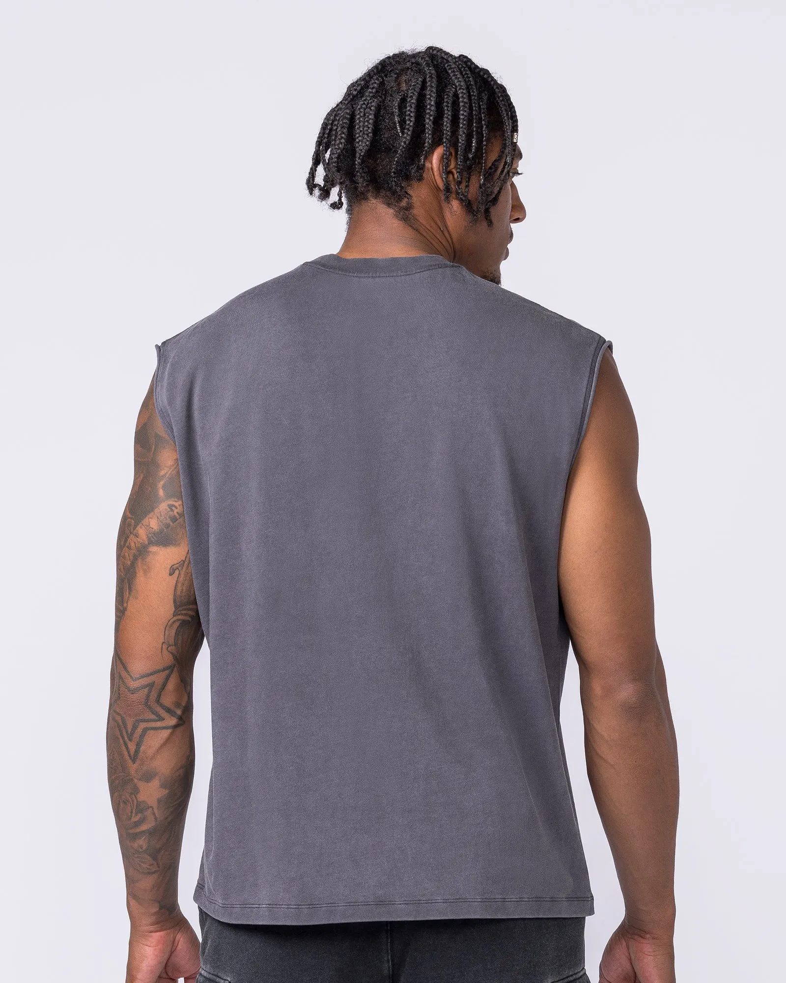 Metalcore Vintage Boxy Muscle Tank - Washed Dark Tornado sold by Muscle Nation product image thumbnail 5