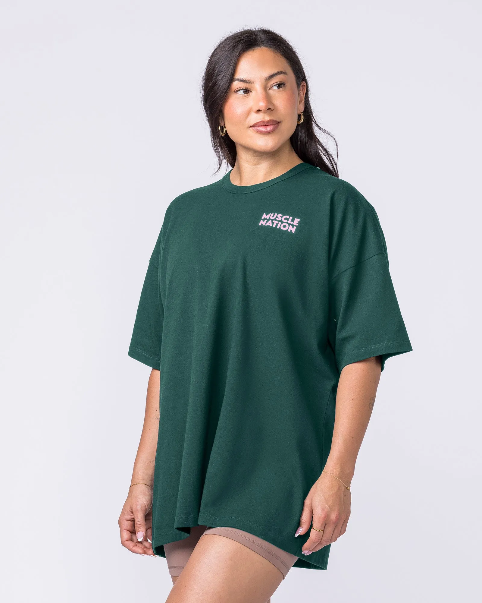 Lifestyle Club Oversized Tee - Sporting Green sold by Muscle Nation product image thumbnail 3