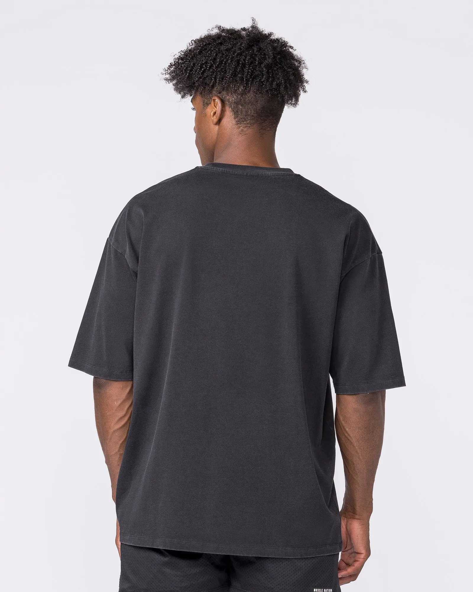 Essential Oversized Vintage Tee - Washed Black sold by Muscle Nation product image thumbnail 5