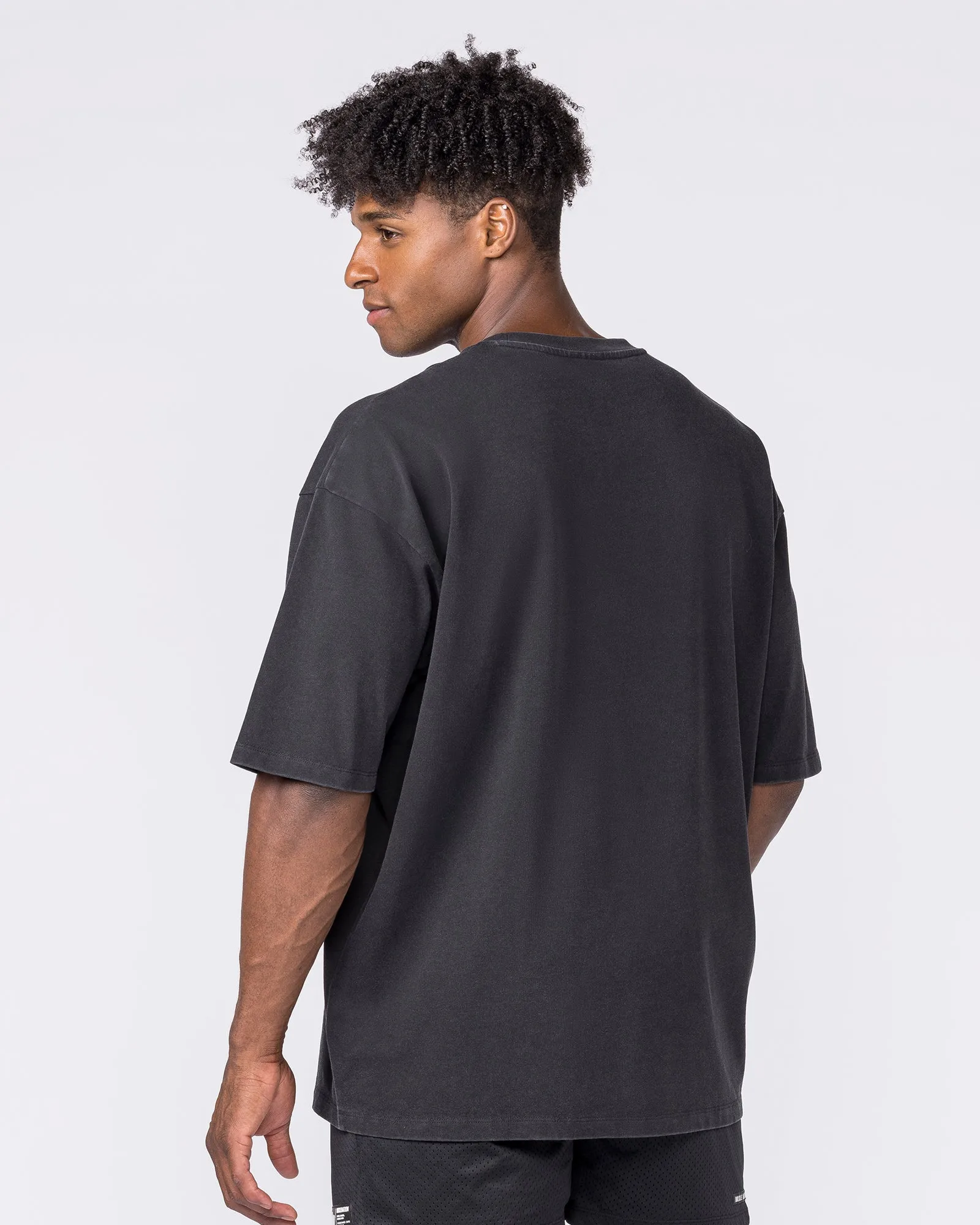 Essential Oversized Vintage Tee - Washed Black sold by Muscle Nation product image thumbnail 2