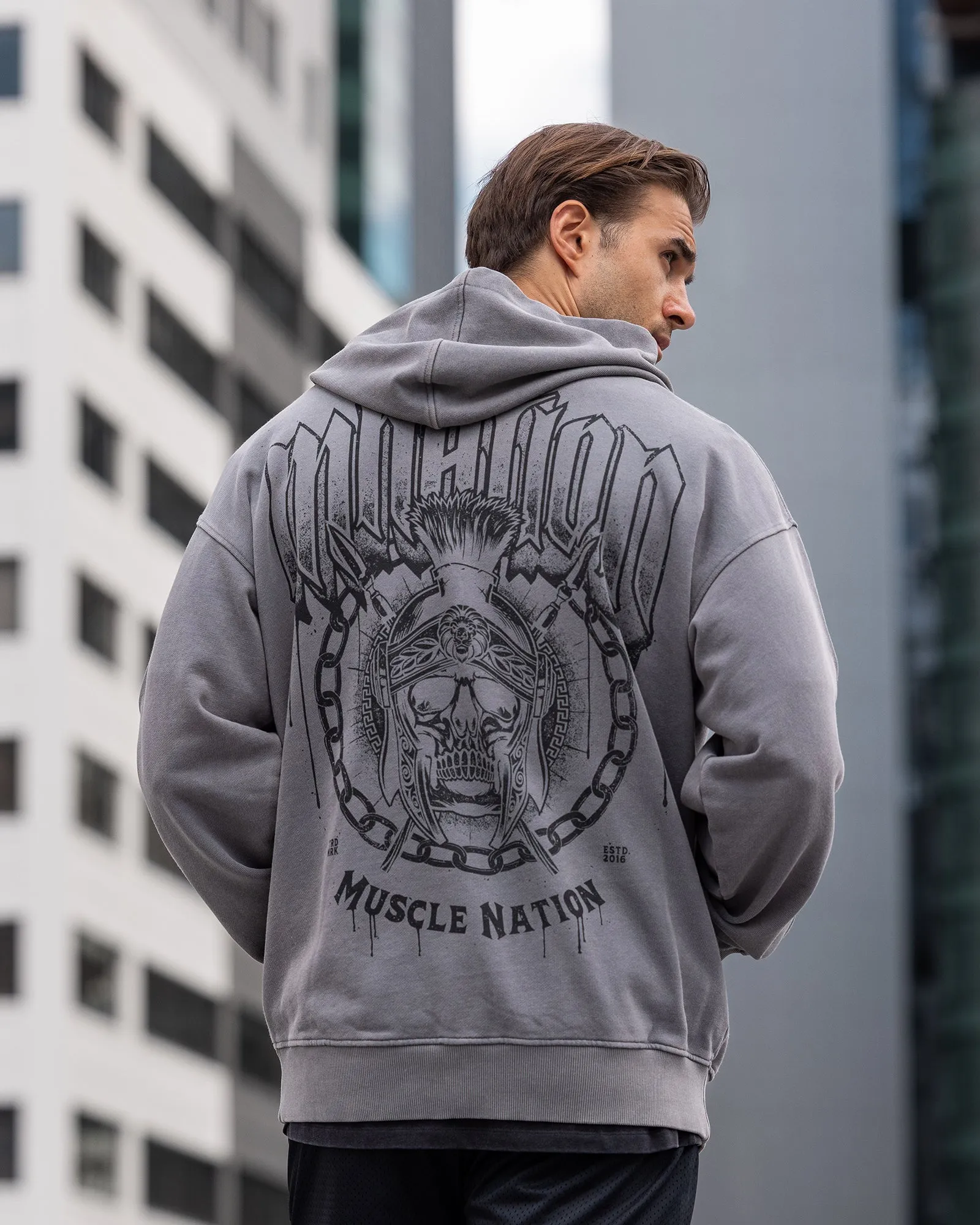 Spartan Vintage Hoodie - Washed Tornado sold by Muscle Nation