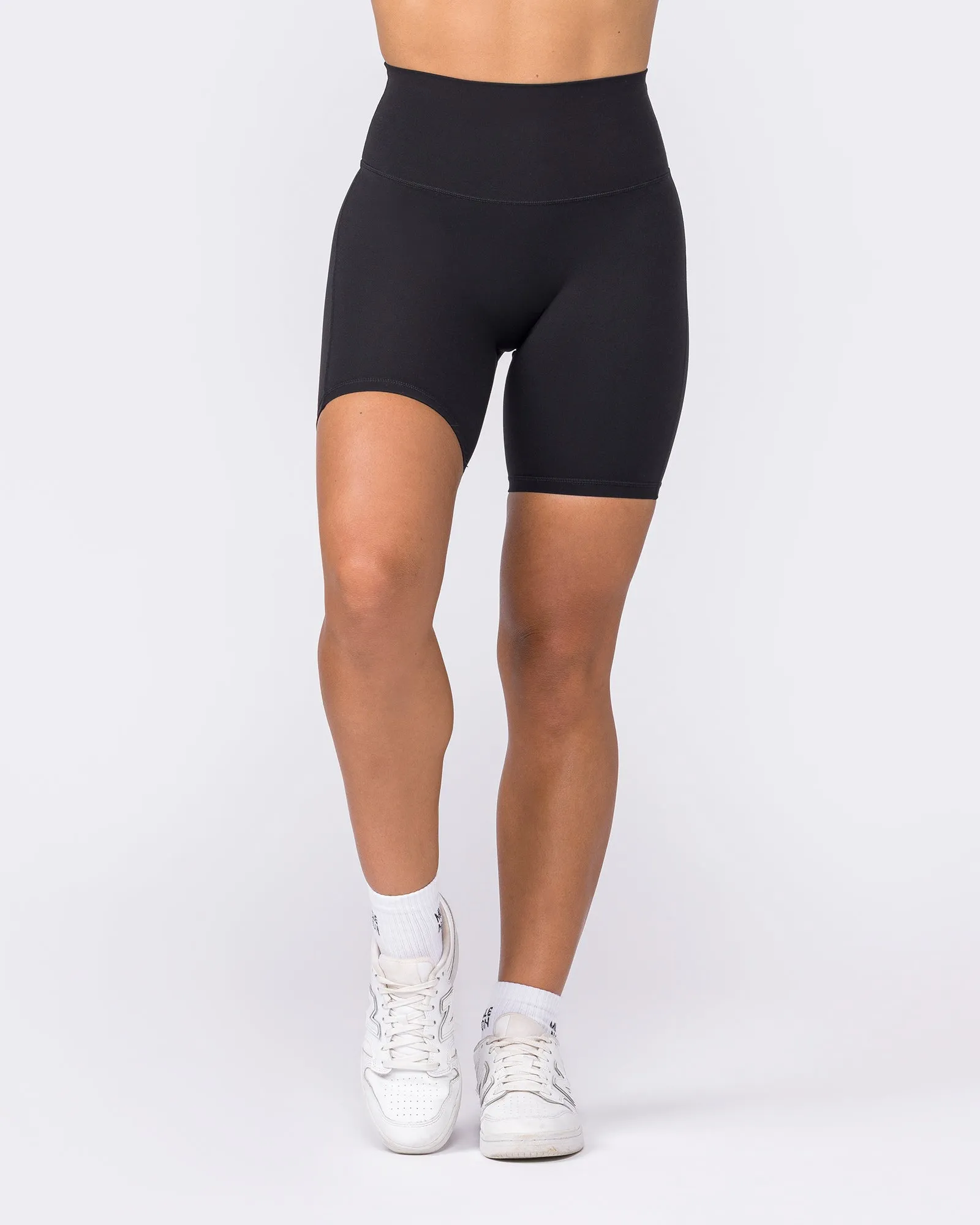 Aura Peachy High Invisible Scrunch Bike Shorts - Black sold by Muscle Nation product image thumbnail 3