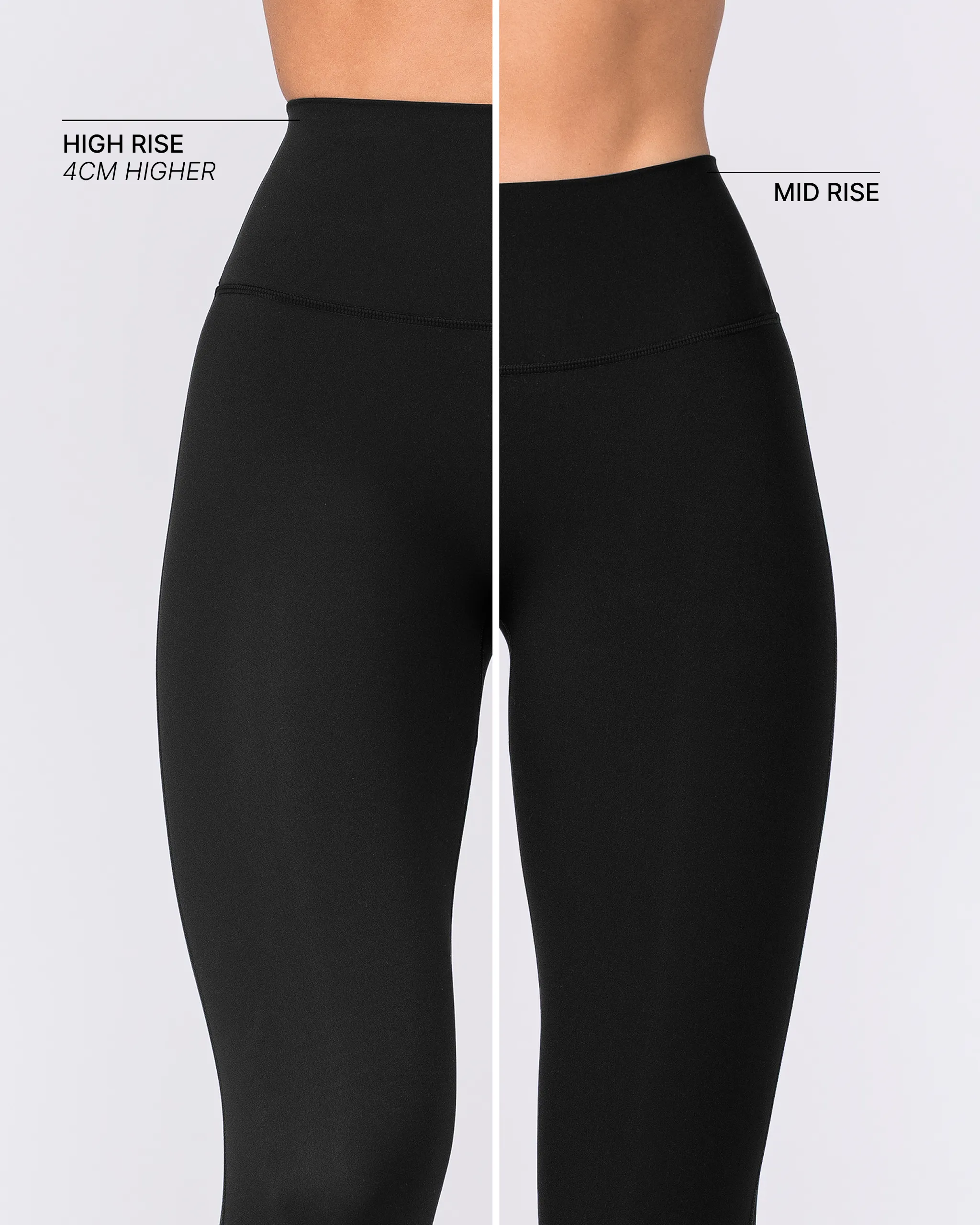 Aura Peachy High Invisible Scrunch Ankle Leggings - Black sold by Muscle Nation product image thumbnail 2