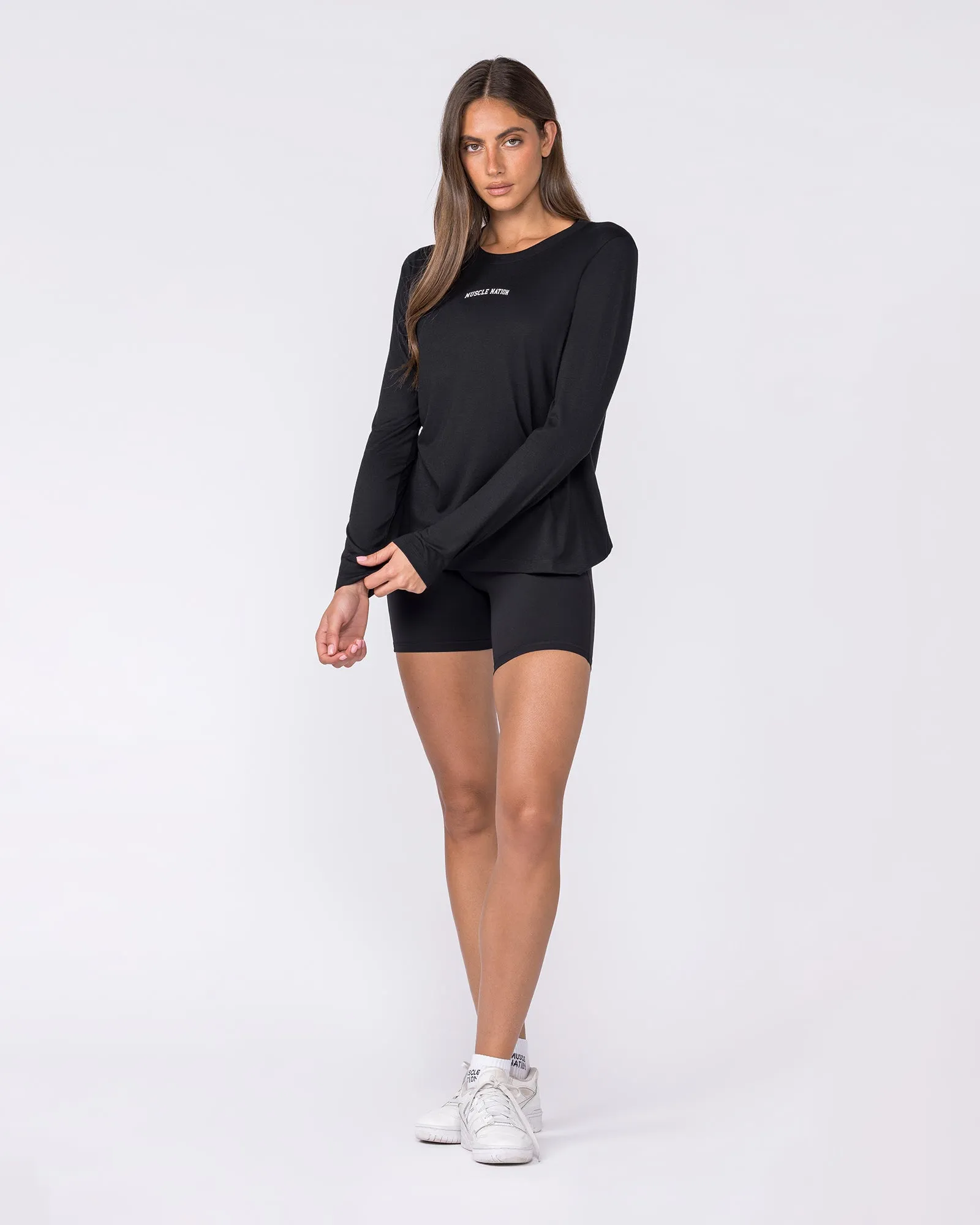 Routine Long Sleeve Top - Black sold by Muscle Nation product image thumbnail 5
