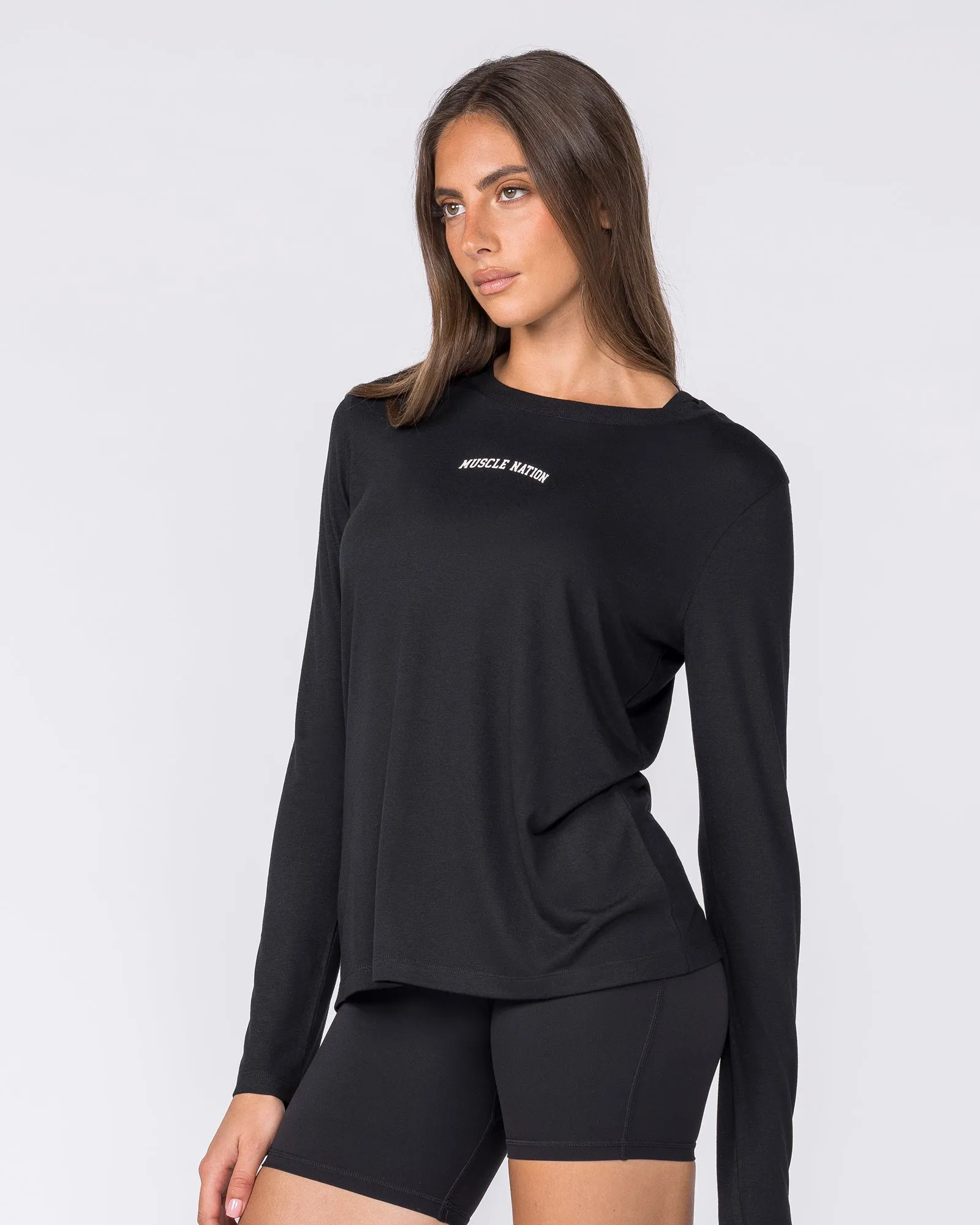 Routine Long Sleeve Top - Black sold by Muscle Nation product image thumbnail 3