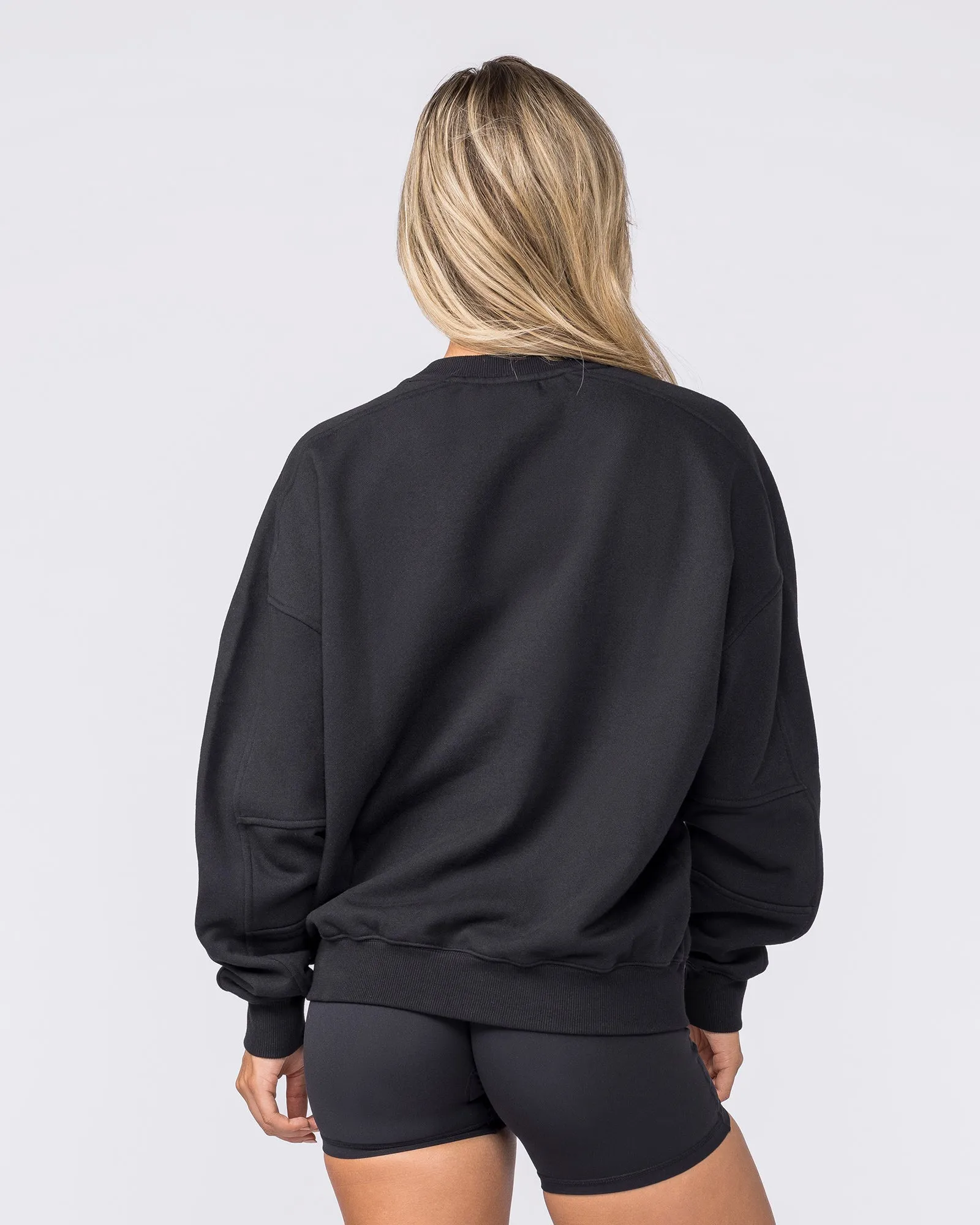 Studio Boxy Pullover - Black sold by Muscle Nation product image thumbnail 5