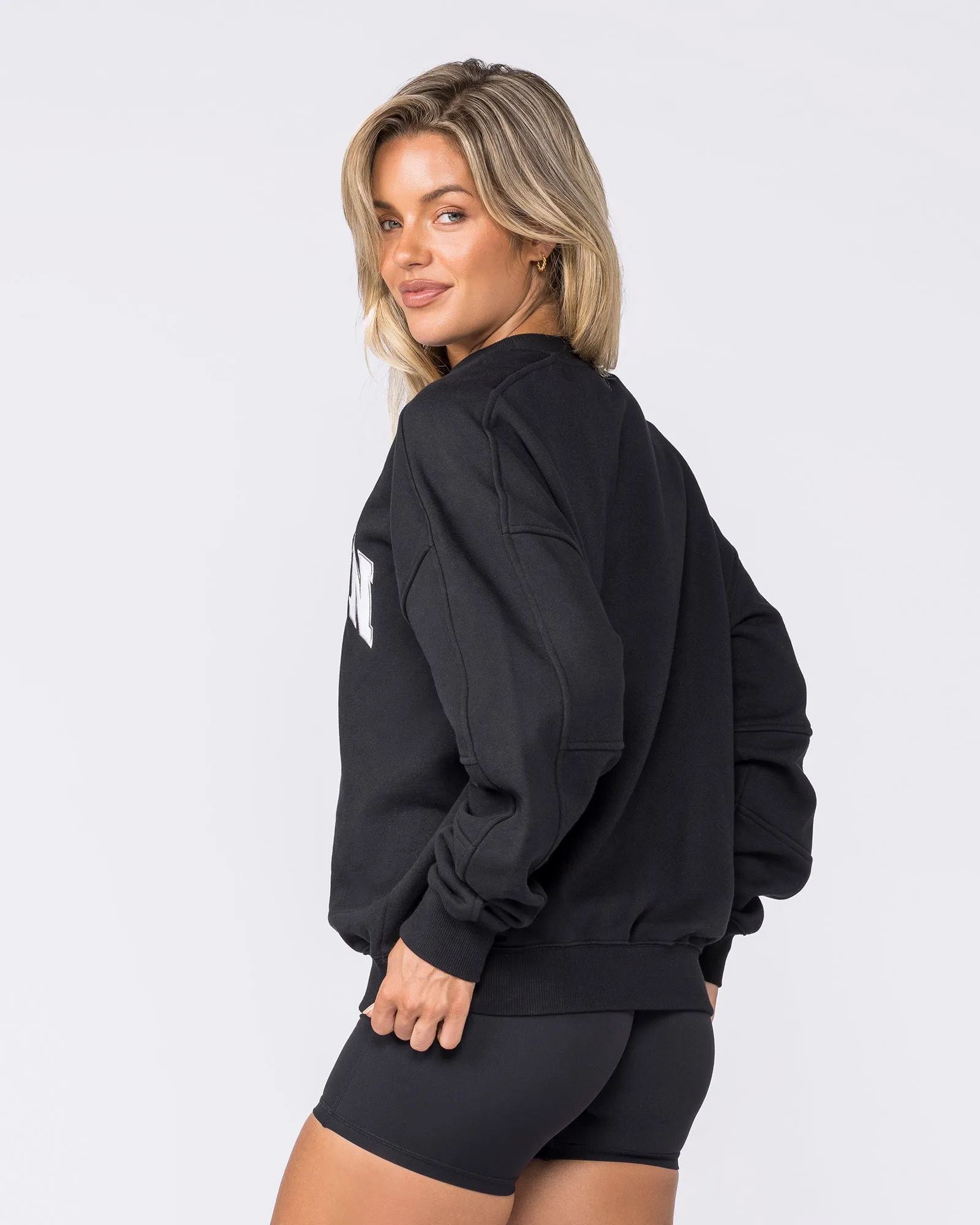 Studio Boxy Pullover - Black sold by Muscle Nation product image thumbnail 2