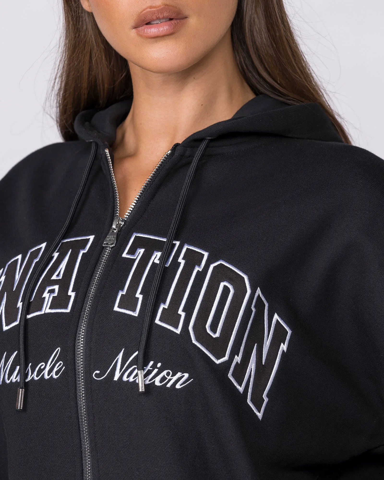 Routine Zip Through Hoodie - Black sold by Muscle Nation product image thumbnail 2