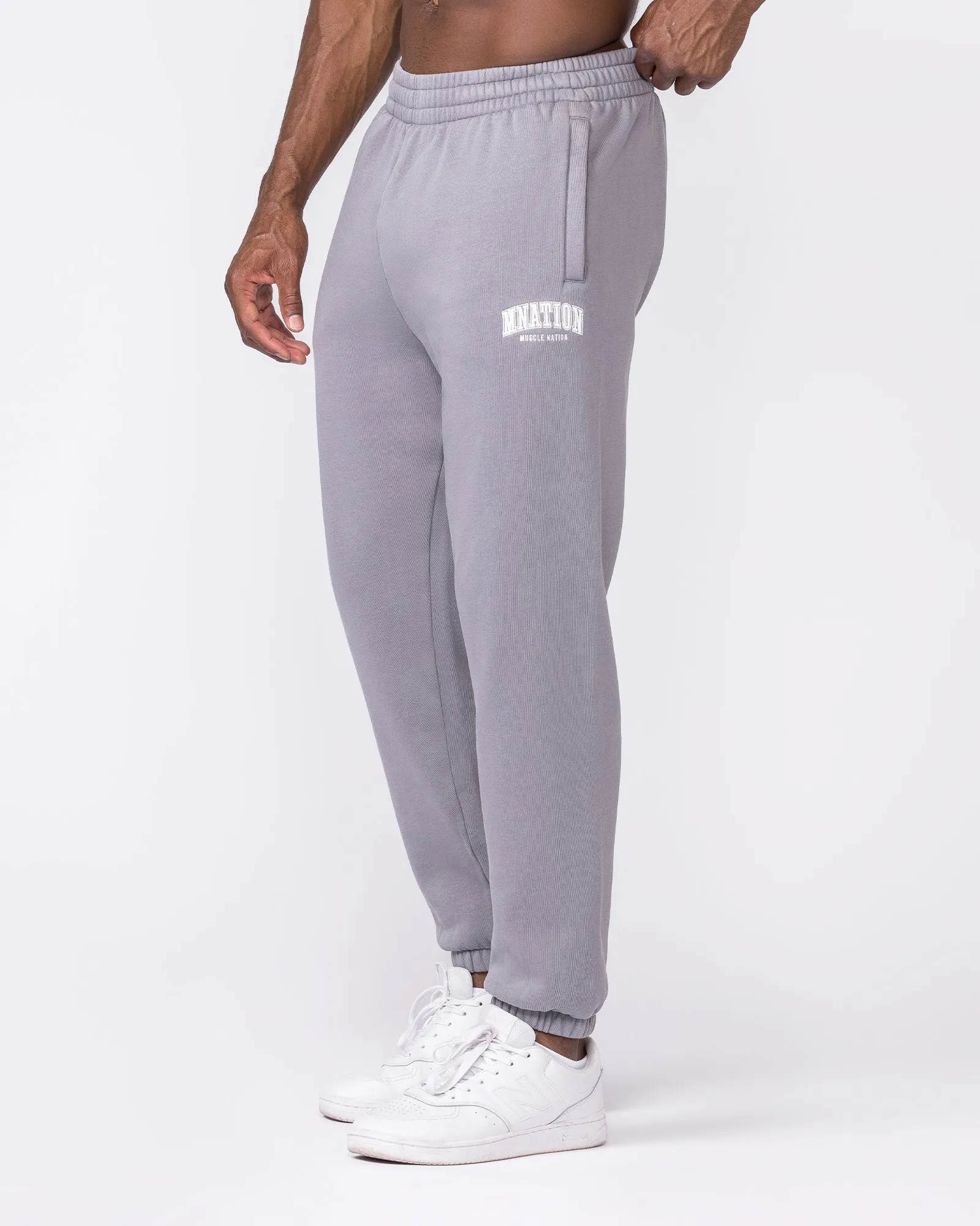 Worldclass Vintage Trackies - Washed Cement sold by Muscle Nation