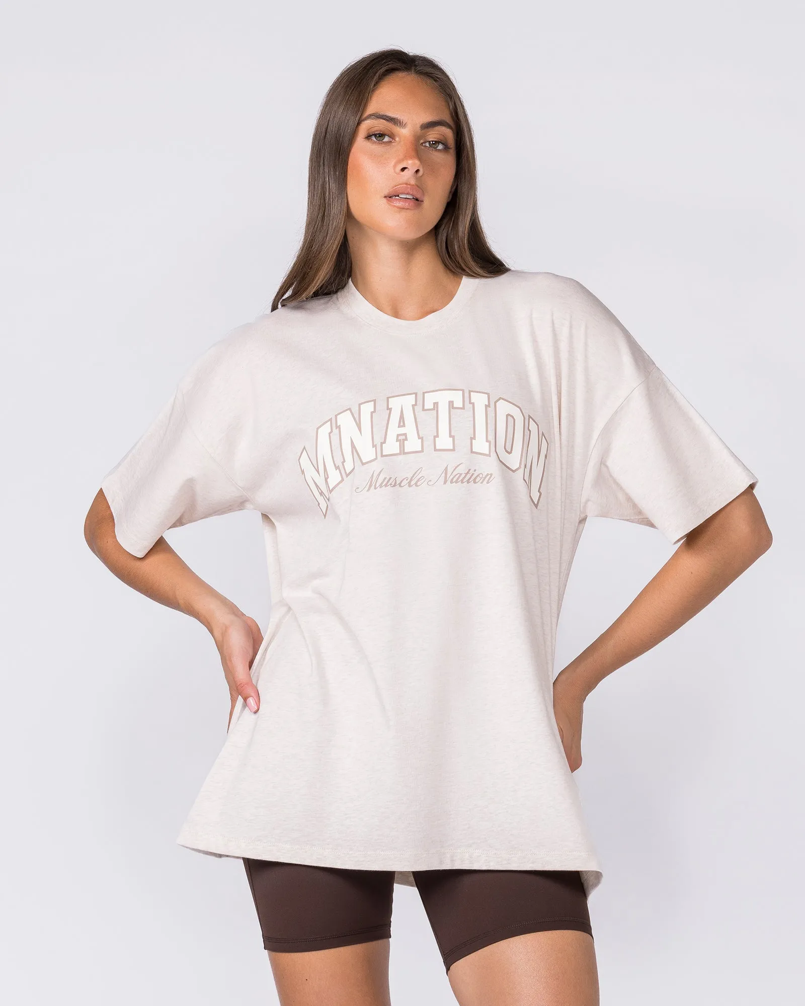 Studio Oversized Tee - Dew Marl sold by Muscle Nation product image thumbnail 3