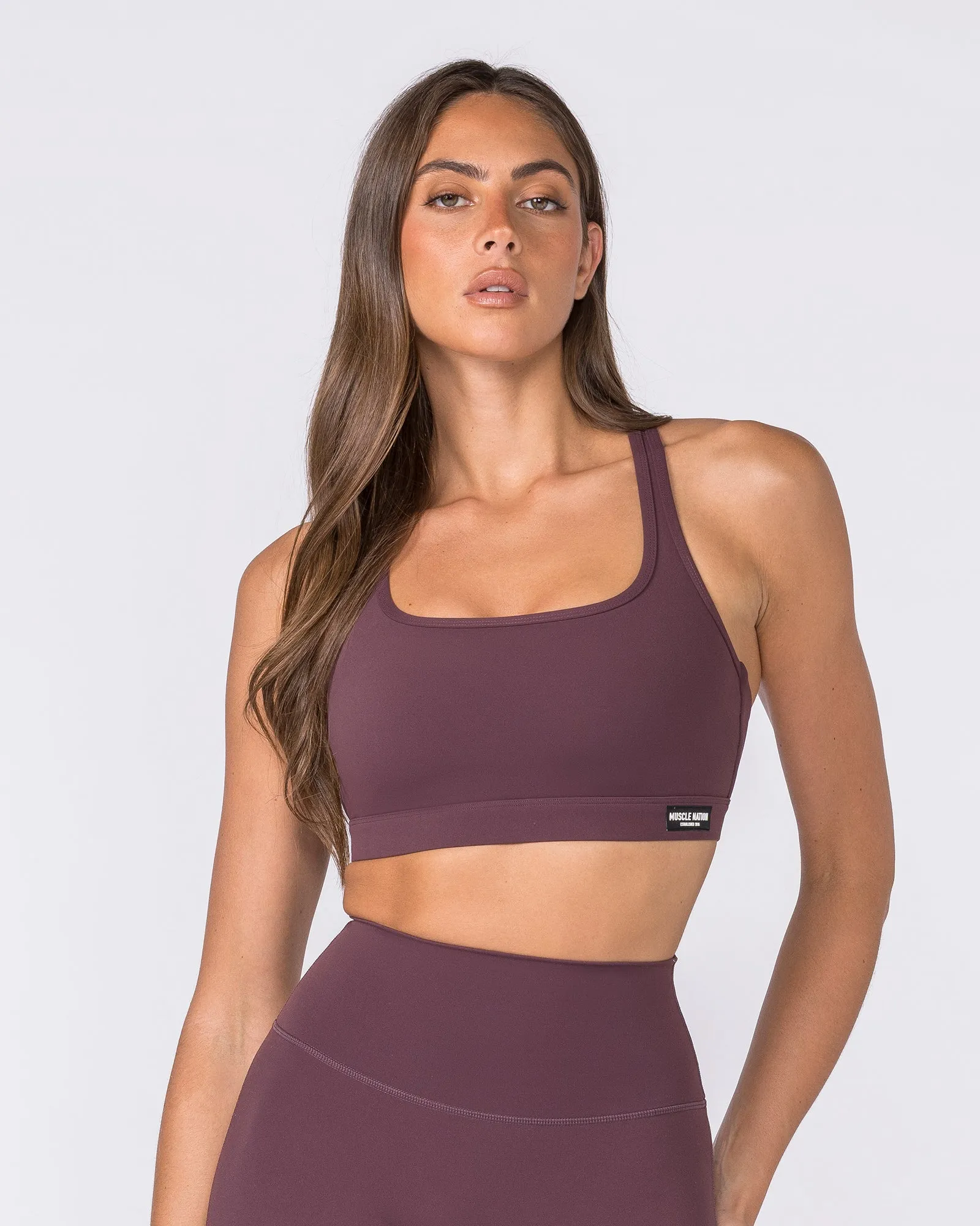 Desire Aura Bra - Dark Cherry sold by Muscle Nation