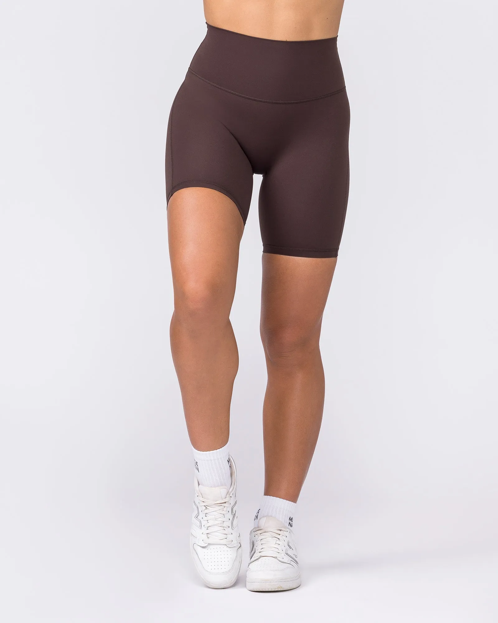 Aura Peachy High Invisible Scrunch Bike Shorts - Cocoa sold by Muscle Nation product image thumbnail 4
