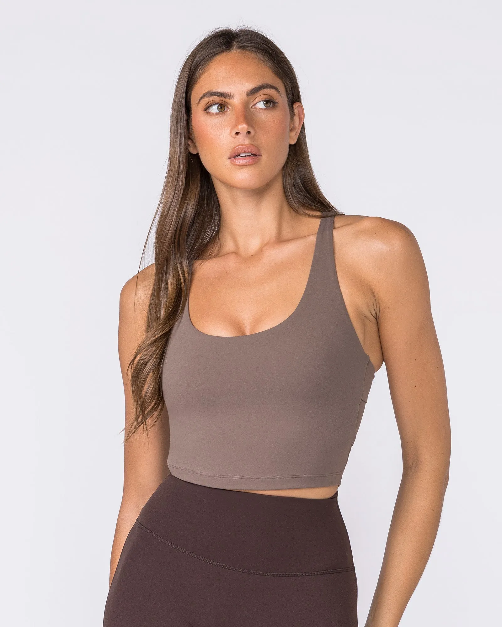 Racer Bra Tank - Taupe sold by Muscle Nation product image thumbnail 3