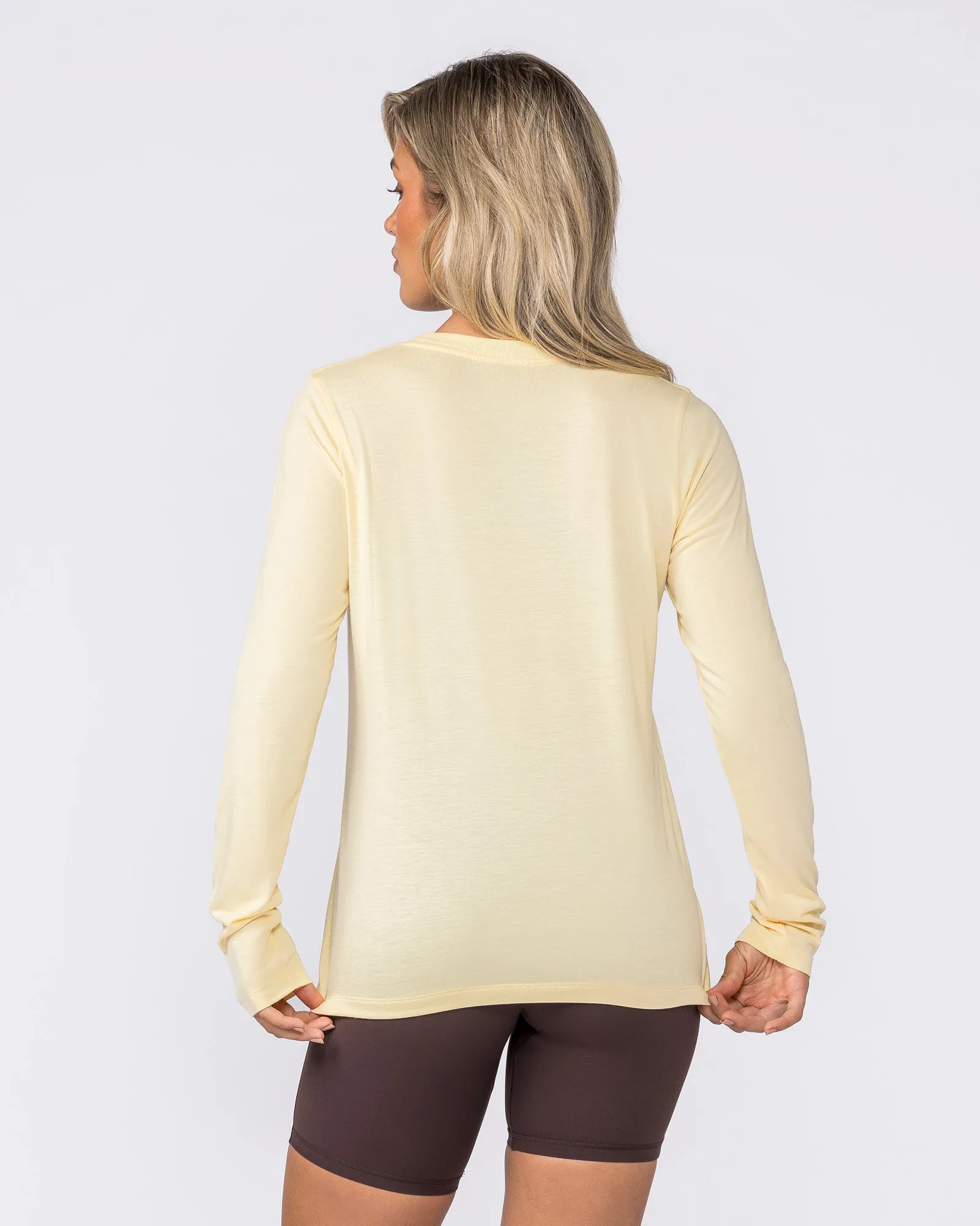 Routine Long Sleeve Top - Panna Cotta sold by Muscle Nation product image thumbnail 5