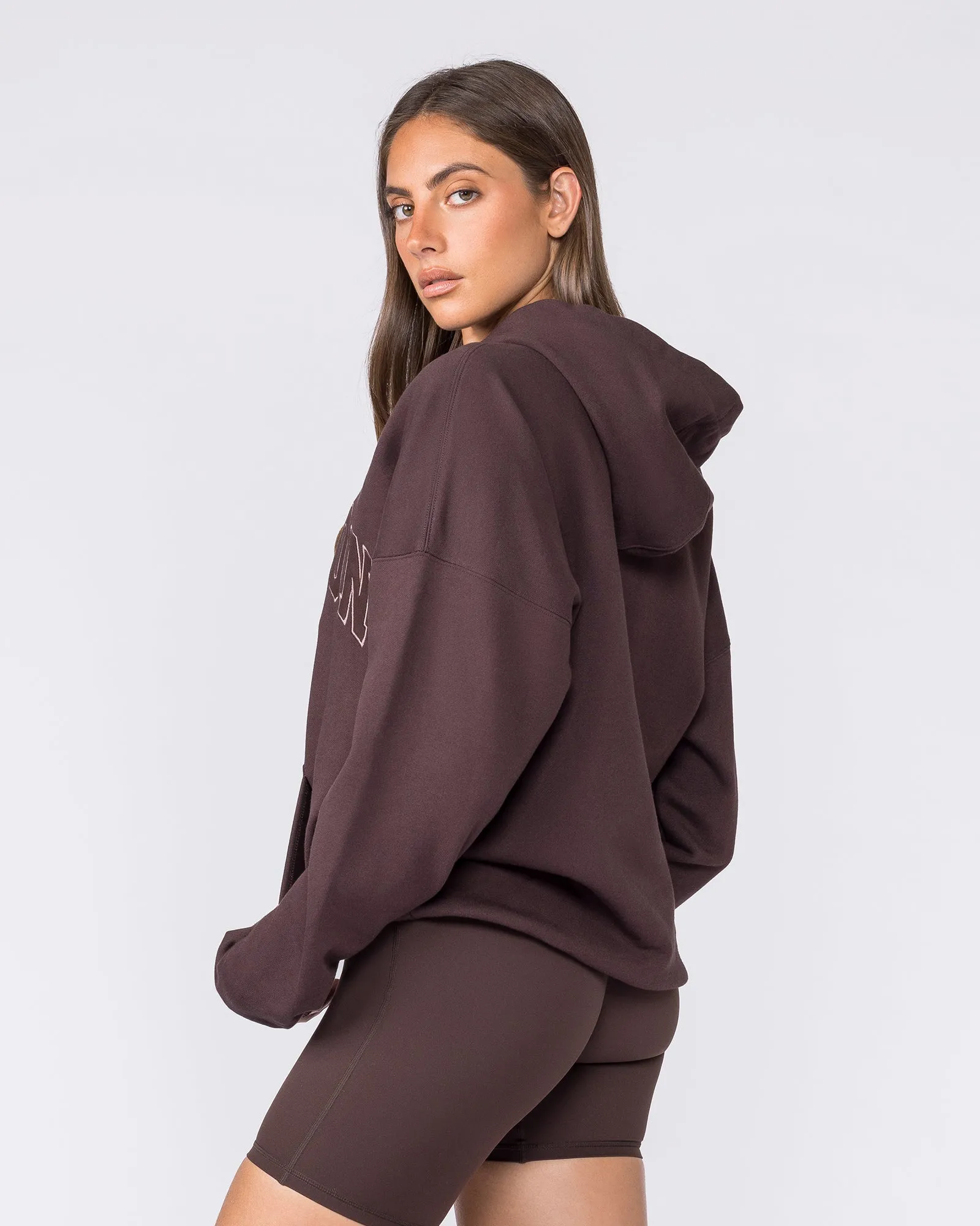 Routine Zip Through Hoodie - Cocoa sold by Muscle Nation product image thumbnail 3