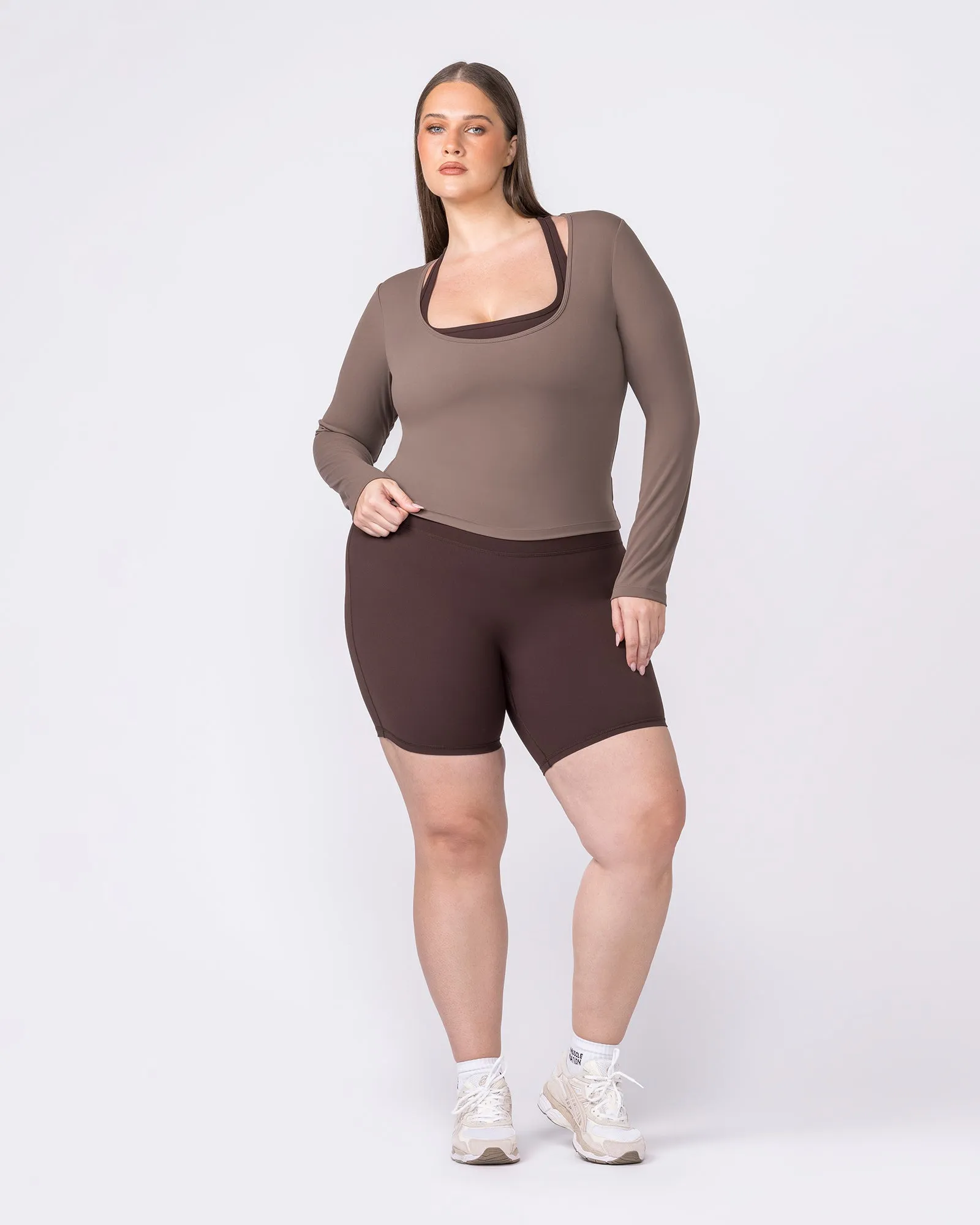 Base Long Sleeve Top - Taupe sold by Muscle Nation product image thumbnail 5