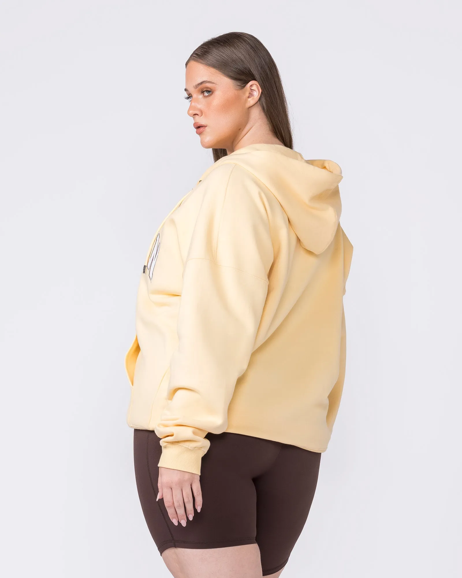 Routine Zip Through Hoodie - Panna Cotta sold by Muscle Nation product image thumbnail 5