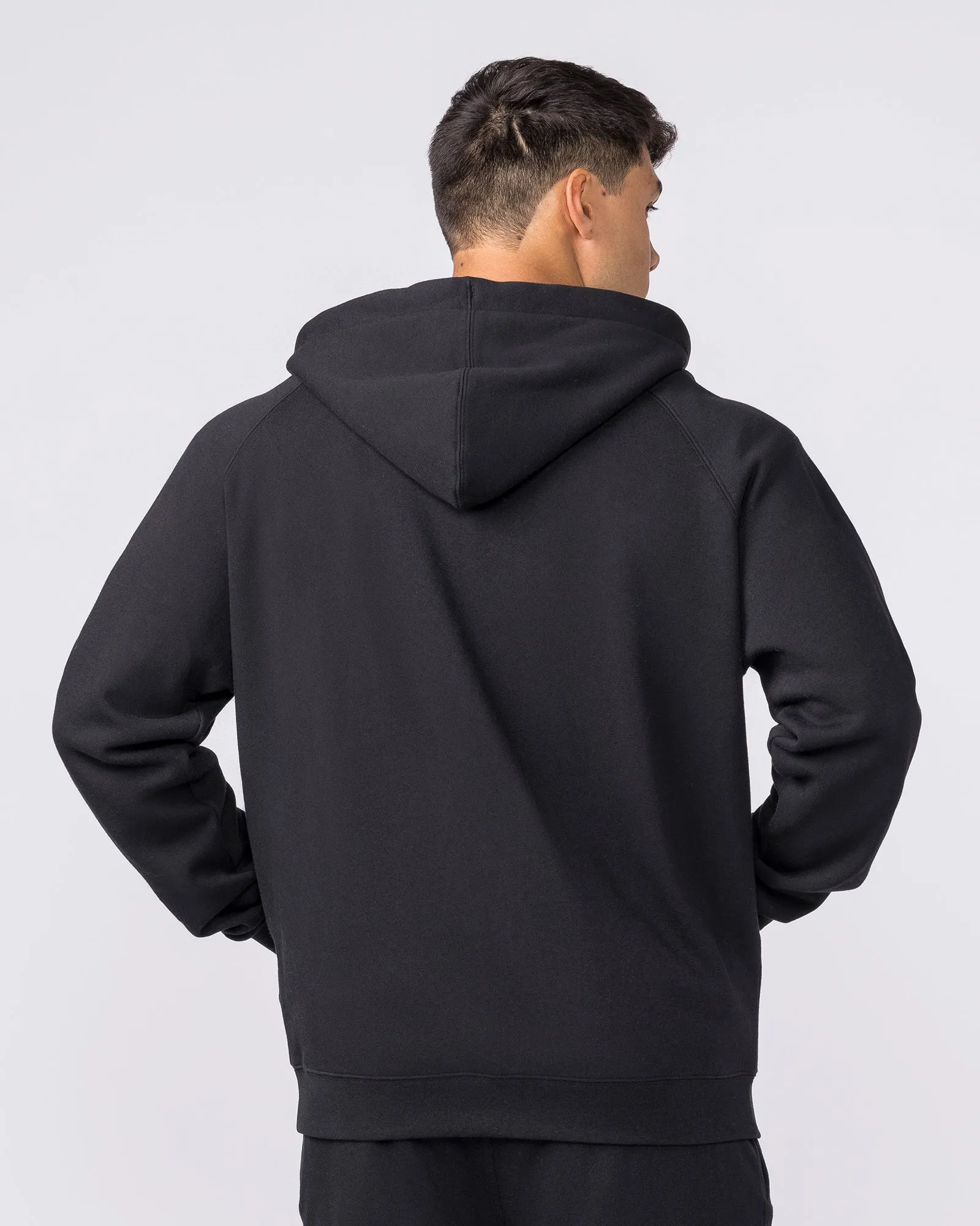 Essential Zip Hoodie - Black sold by Muscle Nation product image thumbnail 4