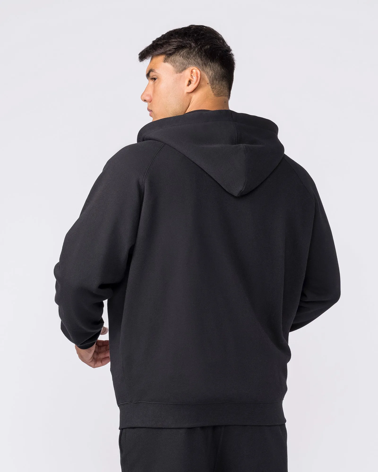 Essential Zip Hoodie - Black sold by Muscle Nation product image thumbnail 2