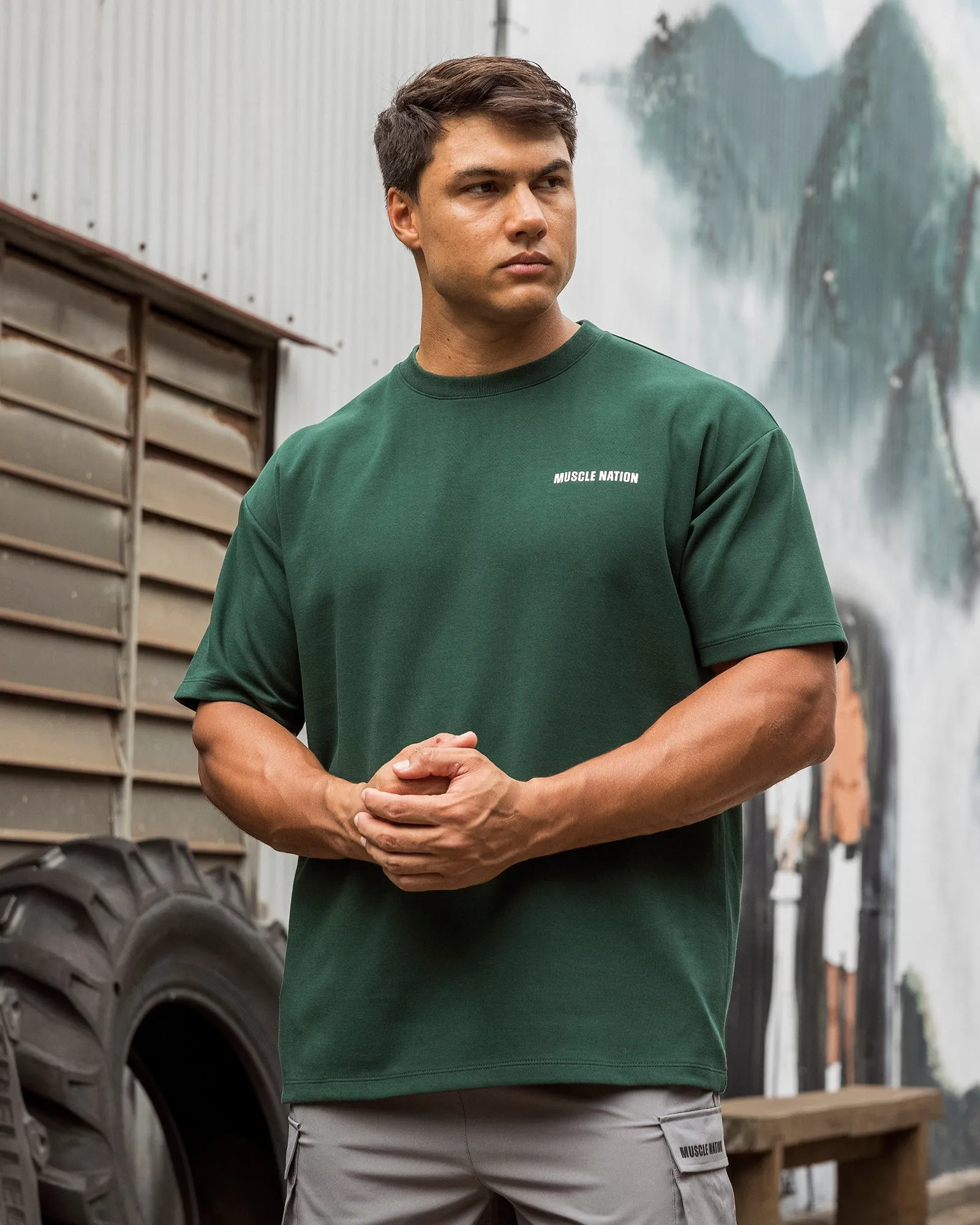Daily Regular Fit Tee - Sporting Green sold by Muscle Nation