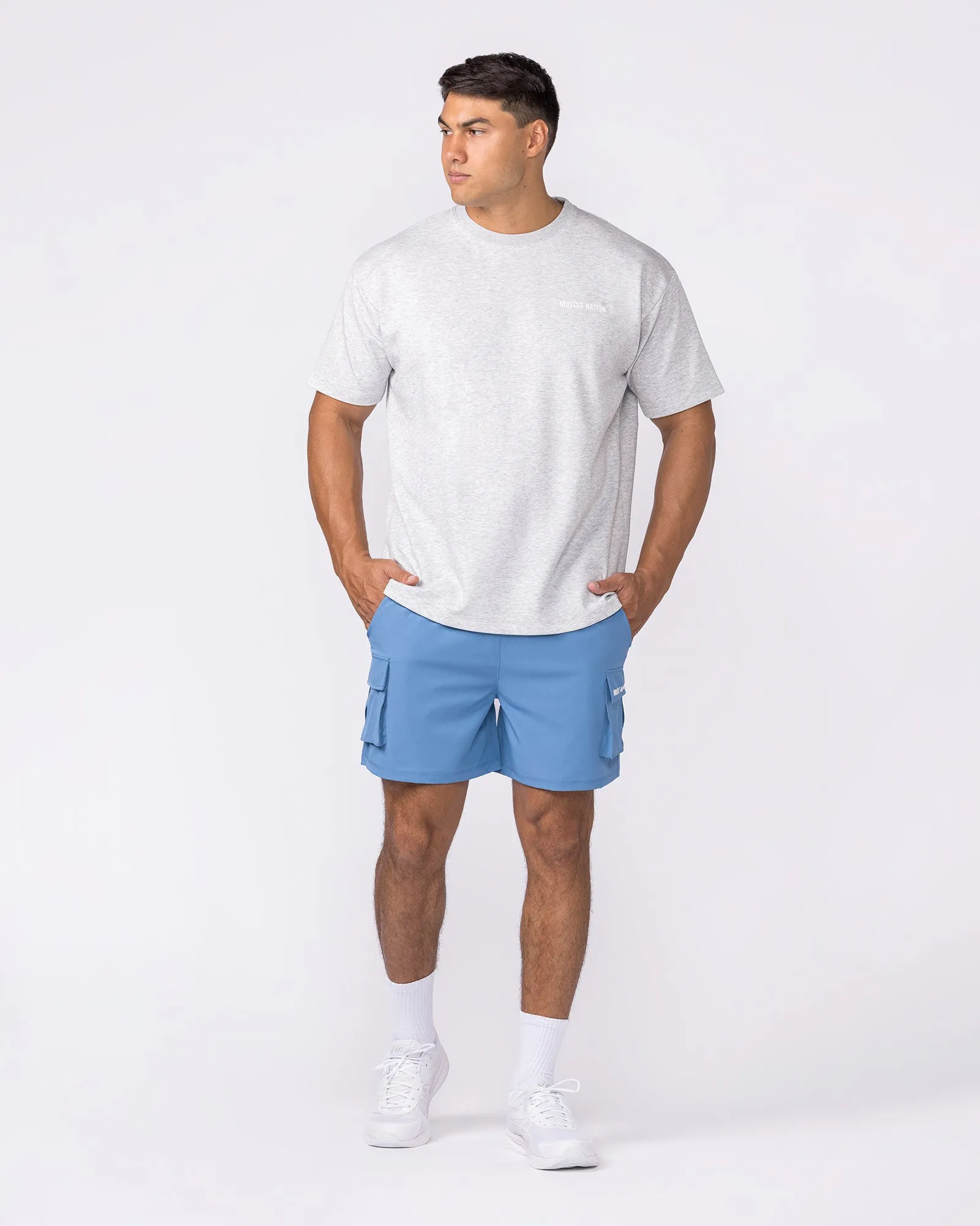 Daily Regular Fit Tee - Grey Marl sold by Muscle Nation product image thumbnail 5