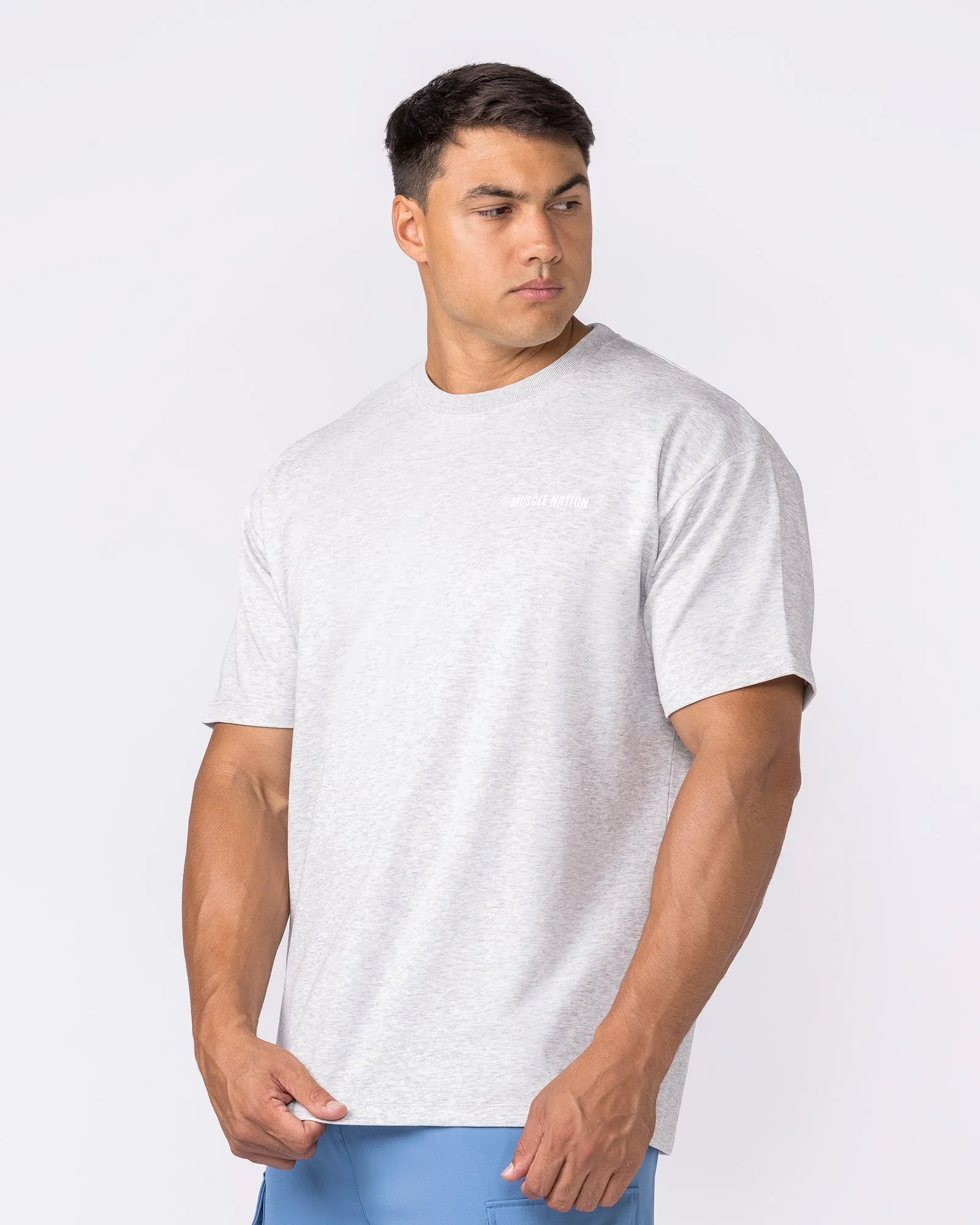 Daily Regular Fit Tee - Grey Marl sold by Muscle Nation product image thumbnail 3