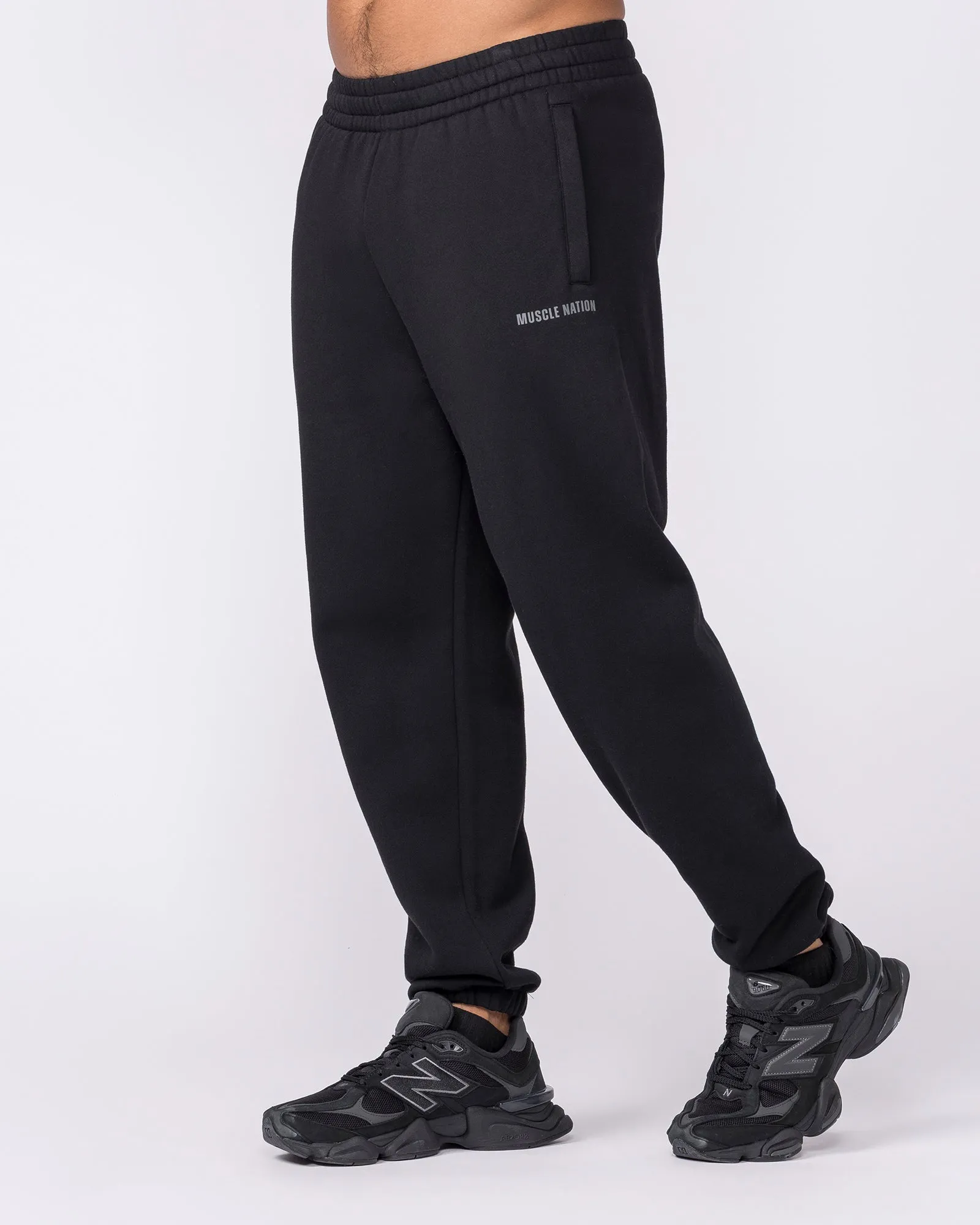 Essential Trackies - Black sold by Muscle Nation product image thumbnail 4