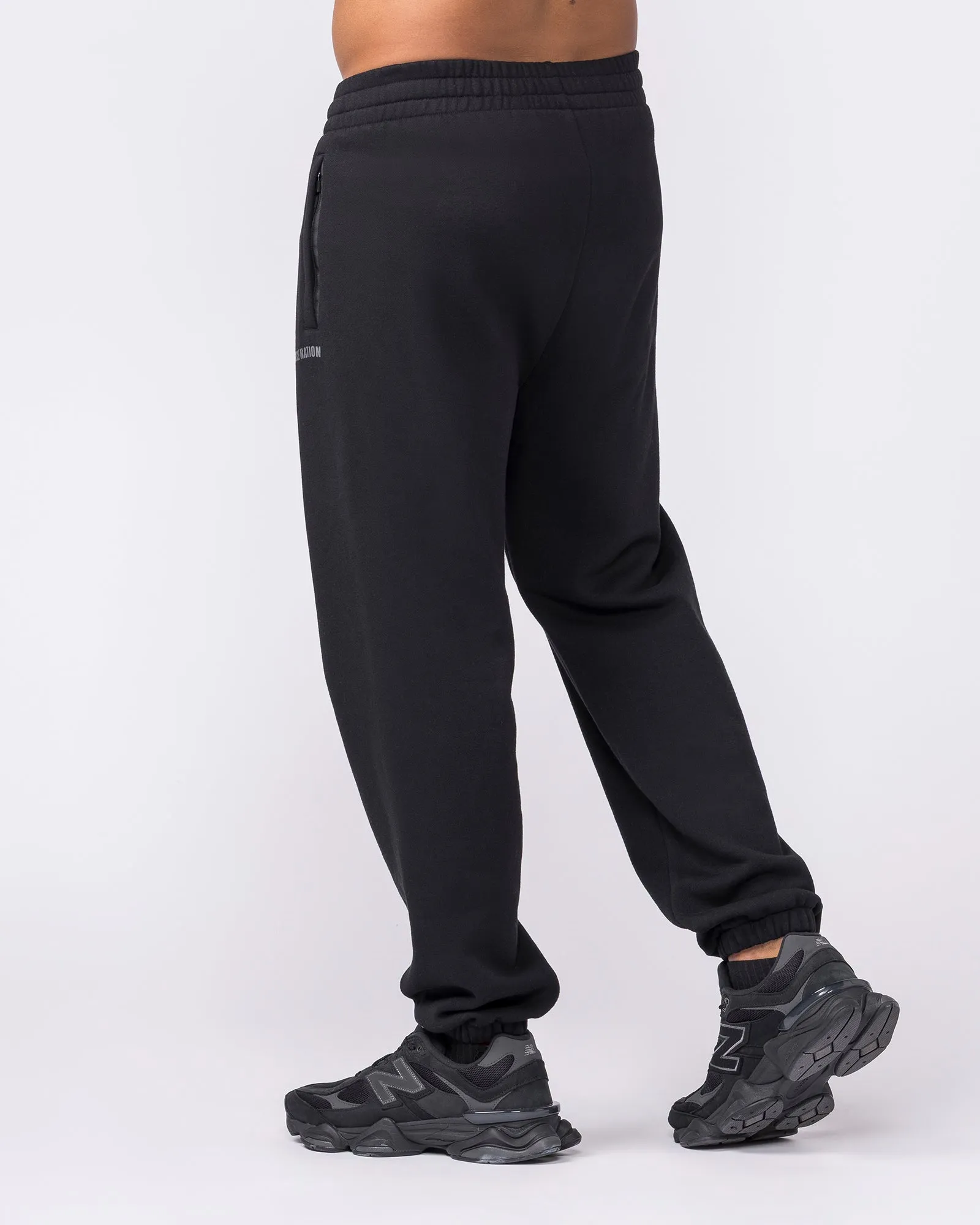 Essential Trackies - Black sold by Muscle Nation product image thumbnail 2