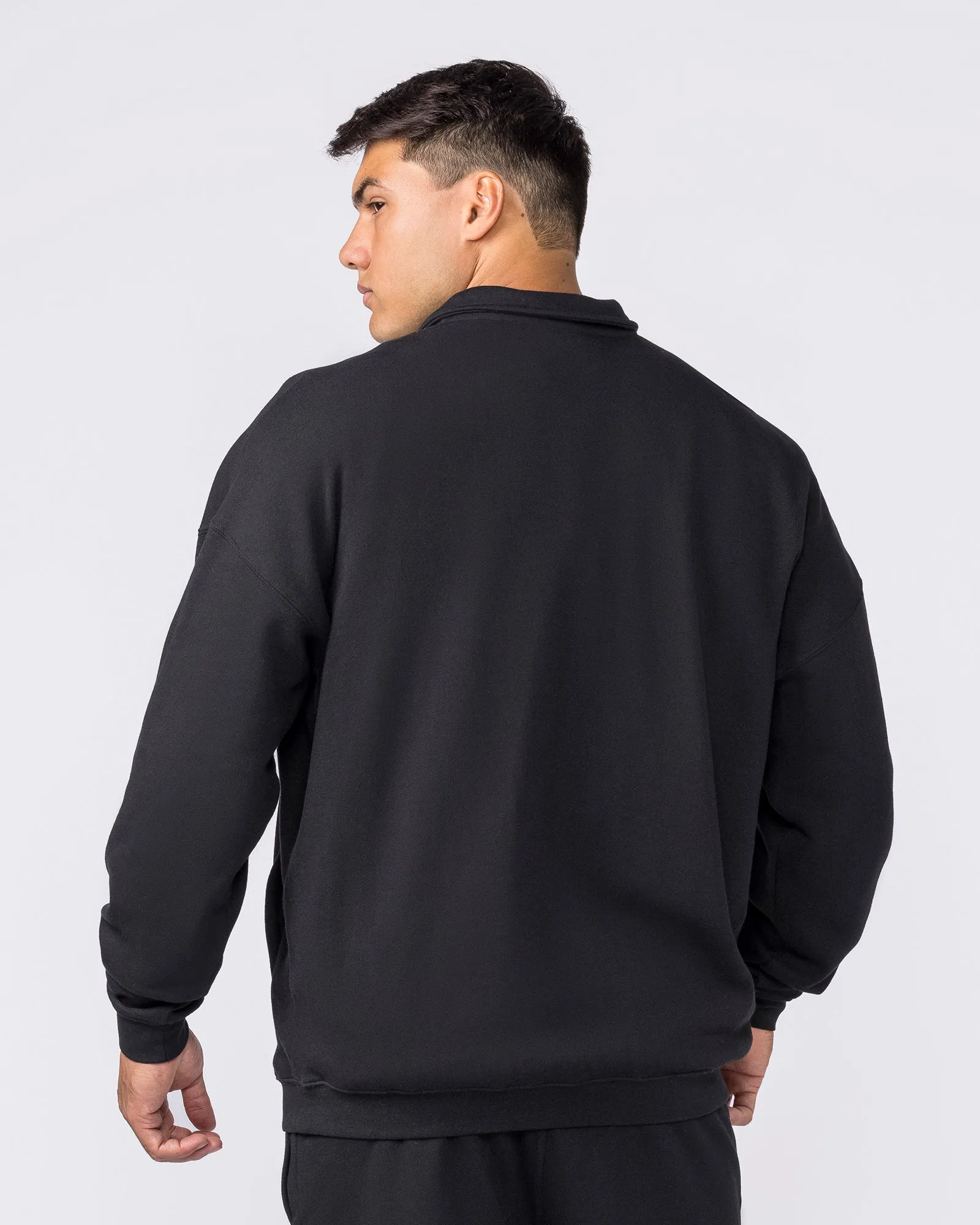 Essential Quarter Zip - Black sold by Muscle Nation product image thumbnail 2