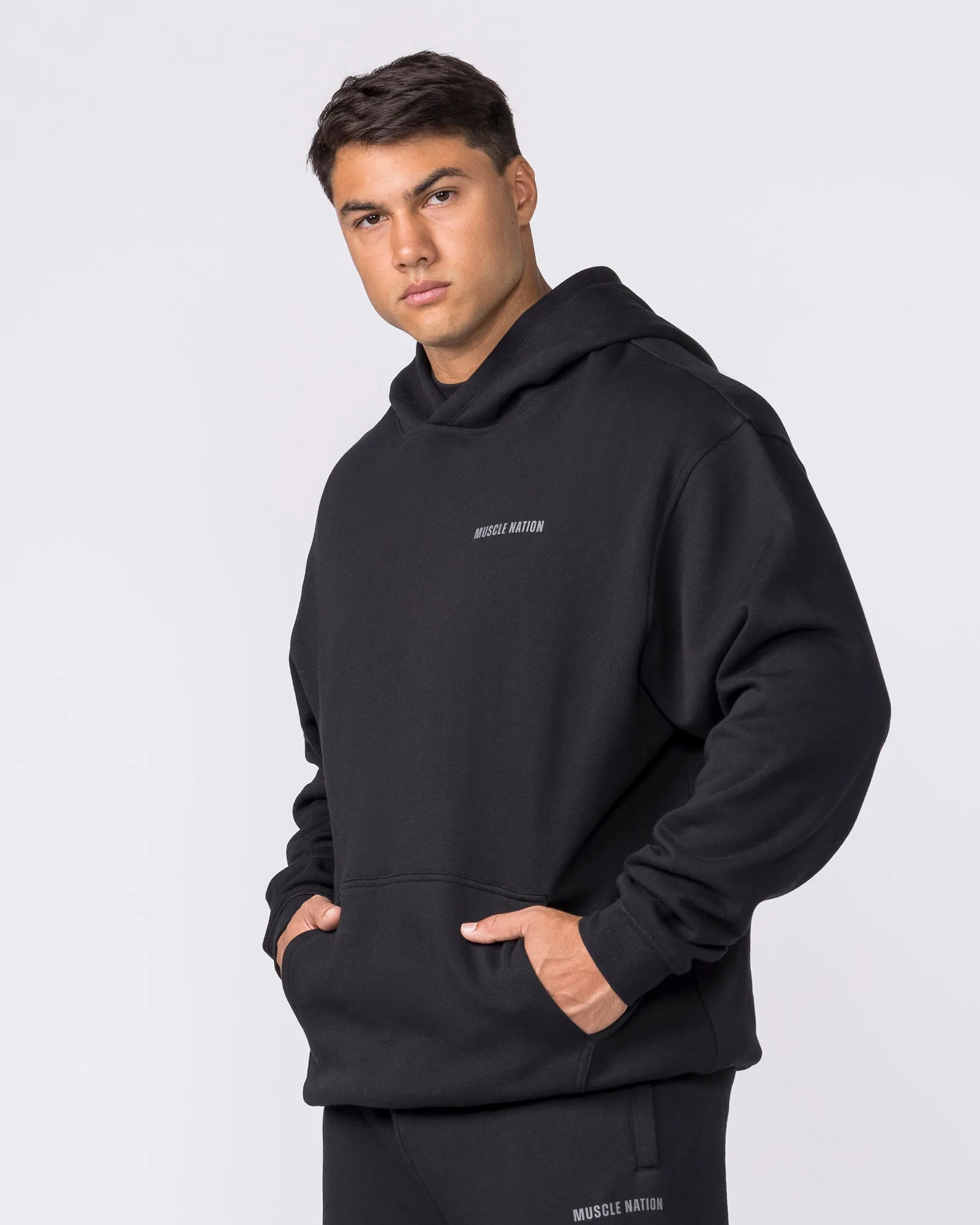 Essential Hoodie - Black sold by Muscle Nation product image thumbnail 4