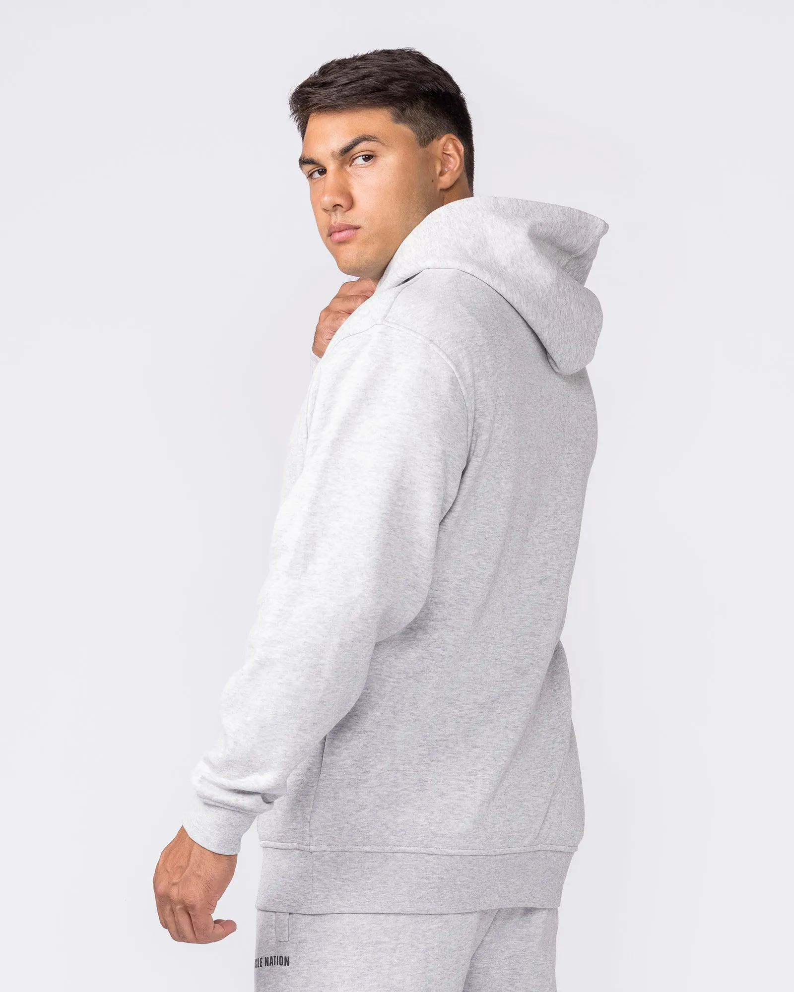 Essential Hoodie - Grey Marl sold by Muscle Nation product image thumbnail 2