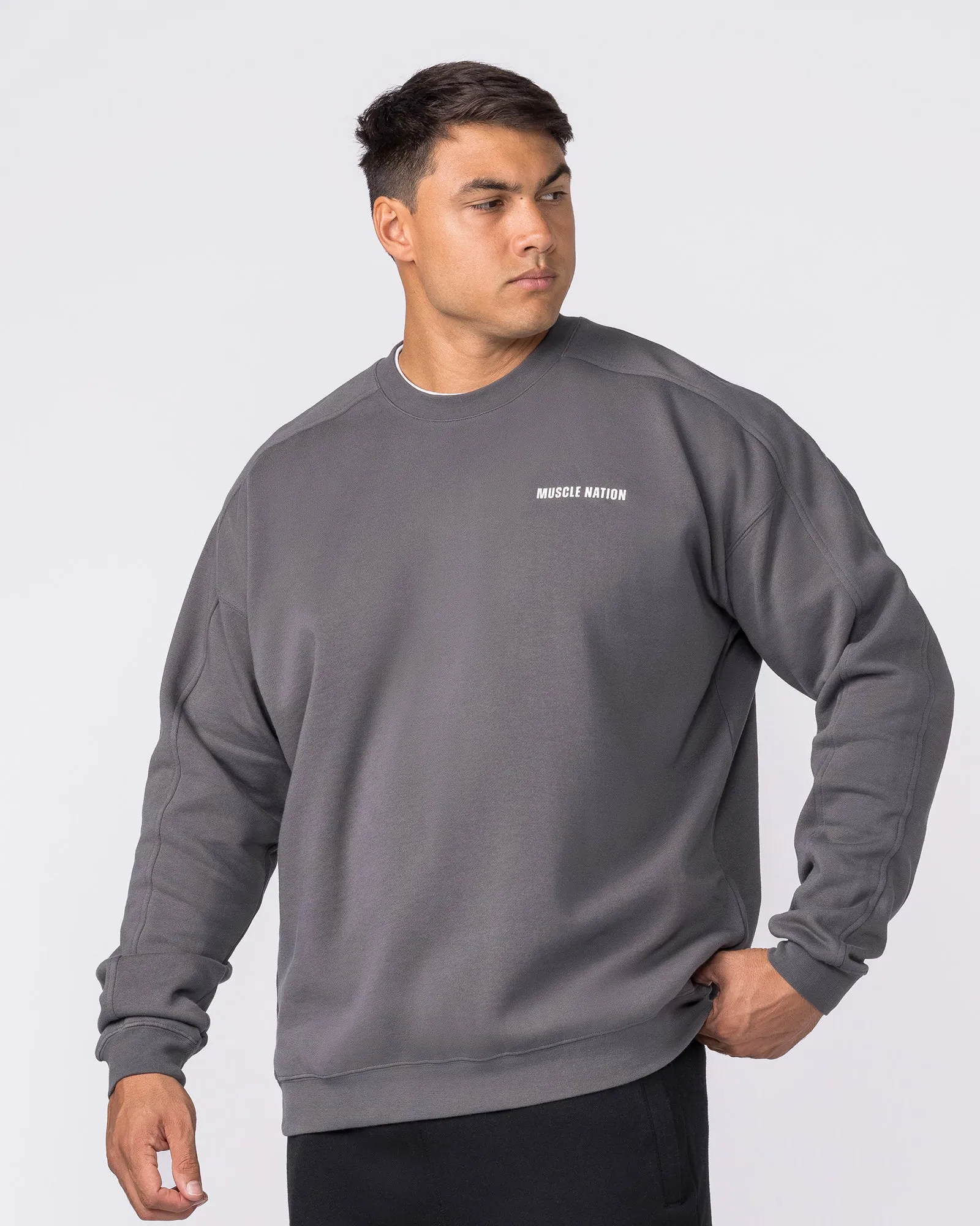 Essential Crew Pullover - Tornado sold by Muscle Nation product image thumbnail 4