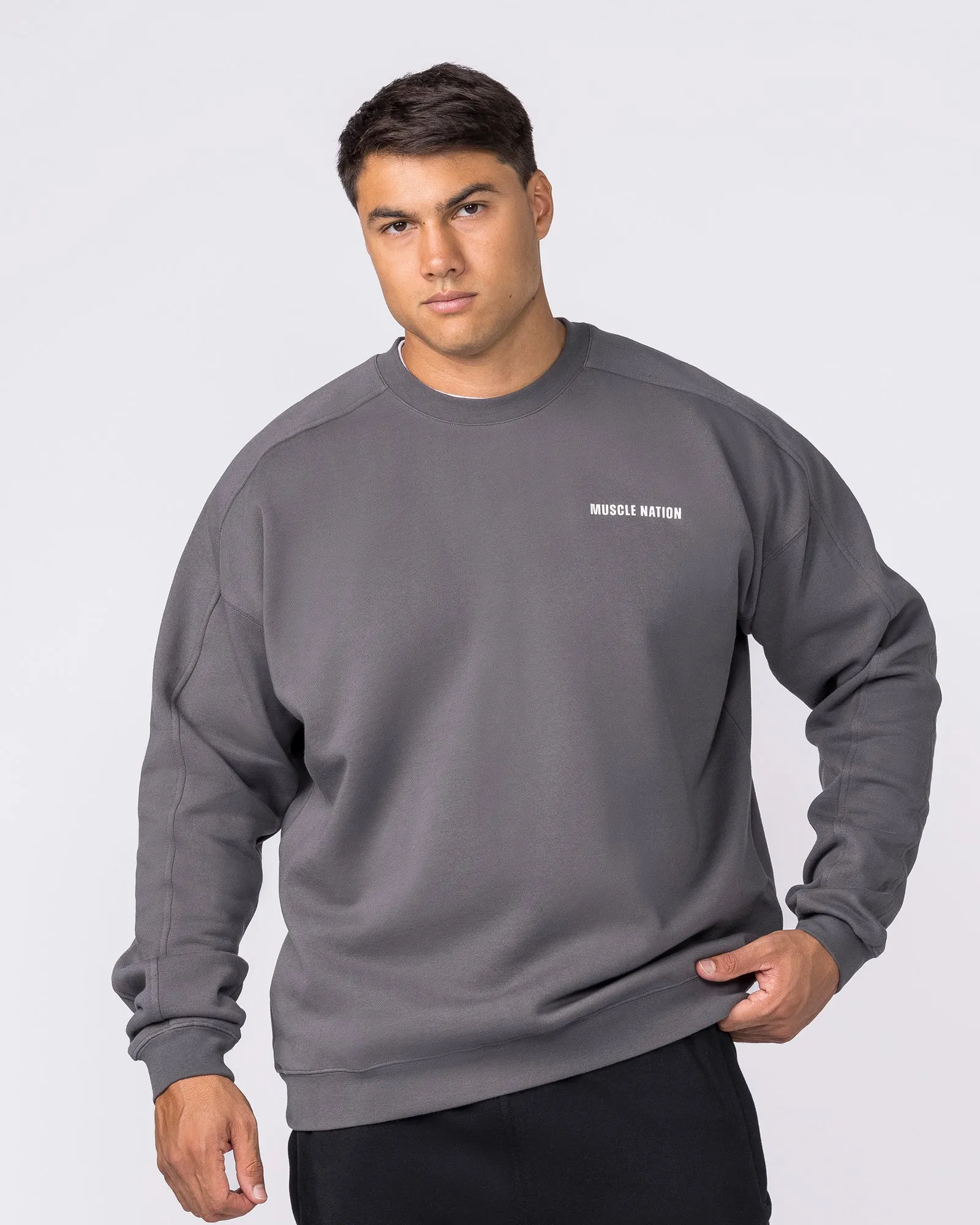 Essential Crew Pullover - Tornado sold by Muscle Nation product image thumbnail 3