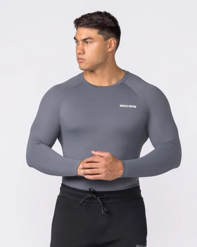 Apex Long Sleeve Tee - Tornado made by Muscle Nation