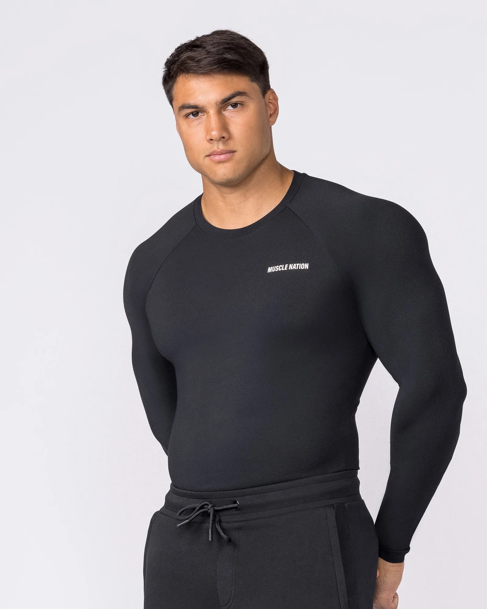 Apex Long Sleeve Tee - Black sold by Muscle Nation product image thumbnail 4