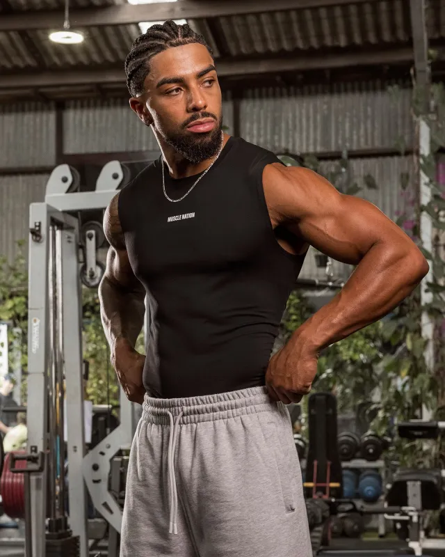 Apex Sleeveless Tee - Black made by Muscle Nation