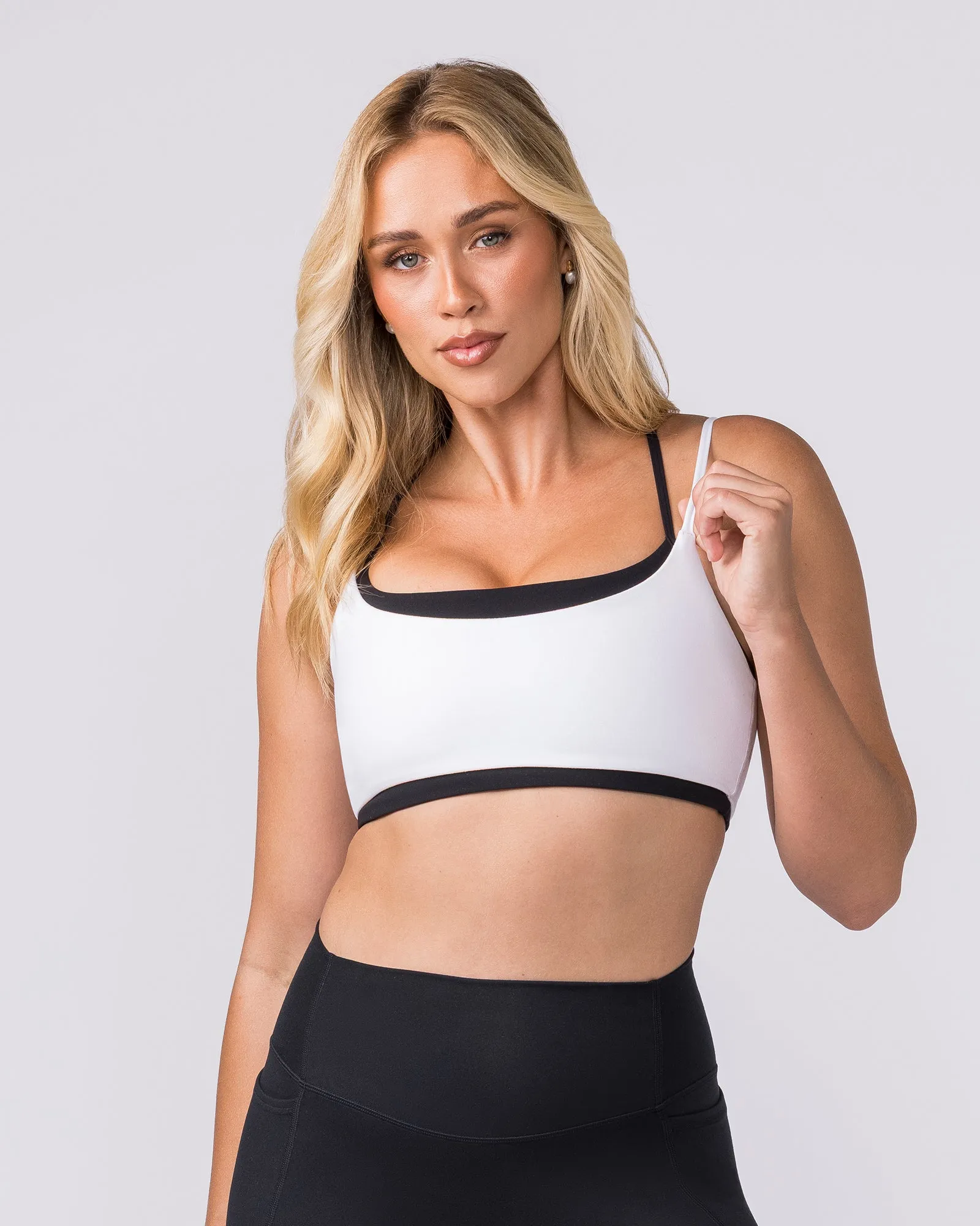 Duo Bralette - Black/White sold by Muscle Nation product image thumbnail 3