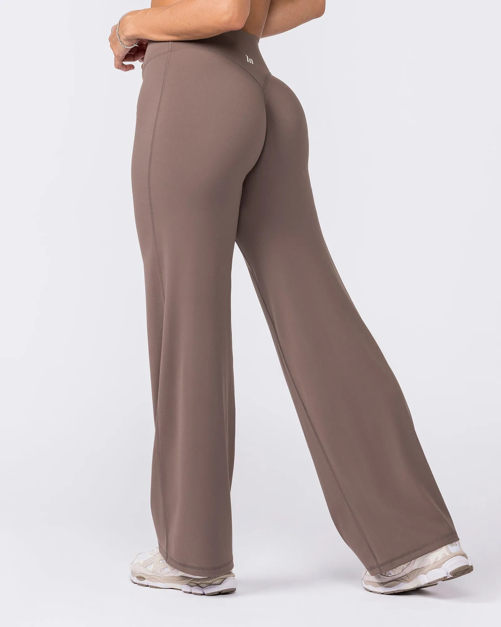 Aura Straight Leg Leggings Tall - Taupe sold by Muscle Nation product image thumbnail 5