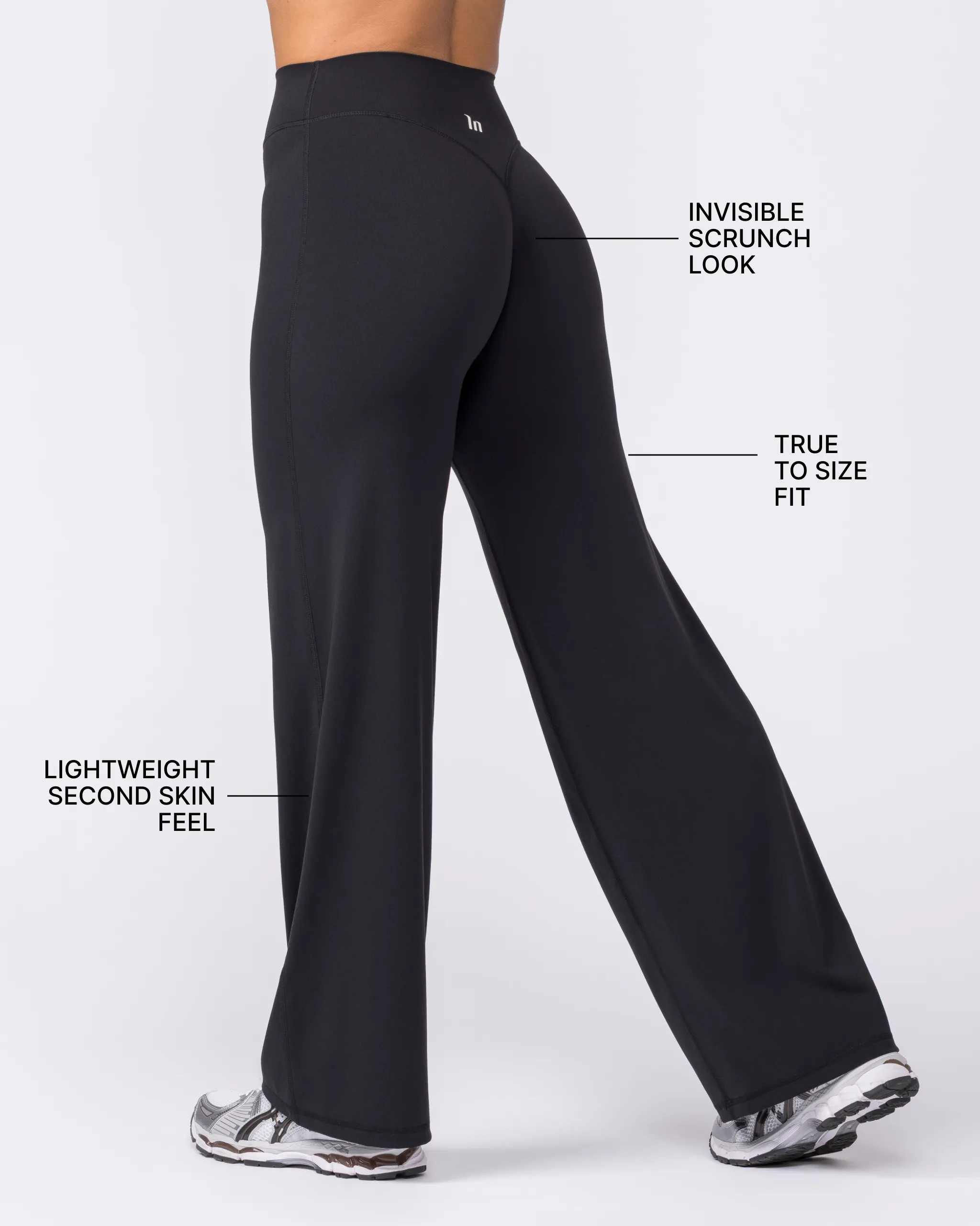 Aura Straight Leg Leggings Tall - Black sold by Muscle Nation product image thumbnail 3