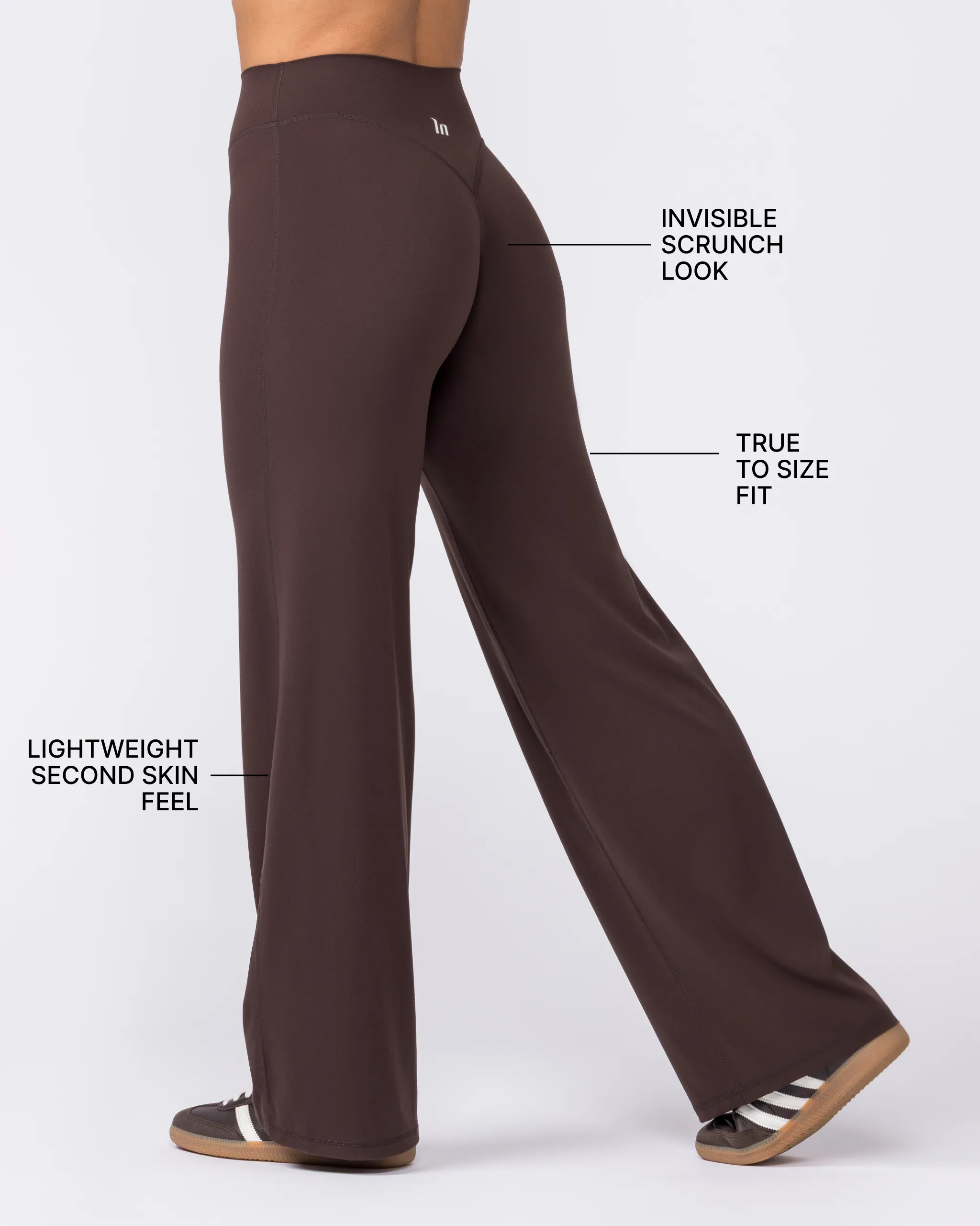 Aura Straight Leg Leggings Tall - Cocoa sold by Muscle Nation product image thumbnail 3