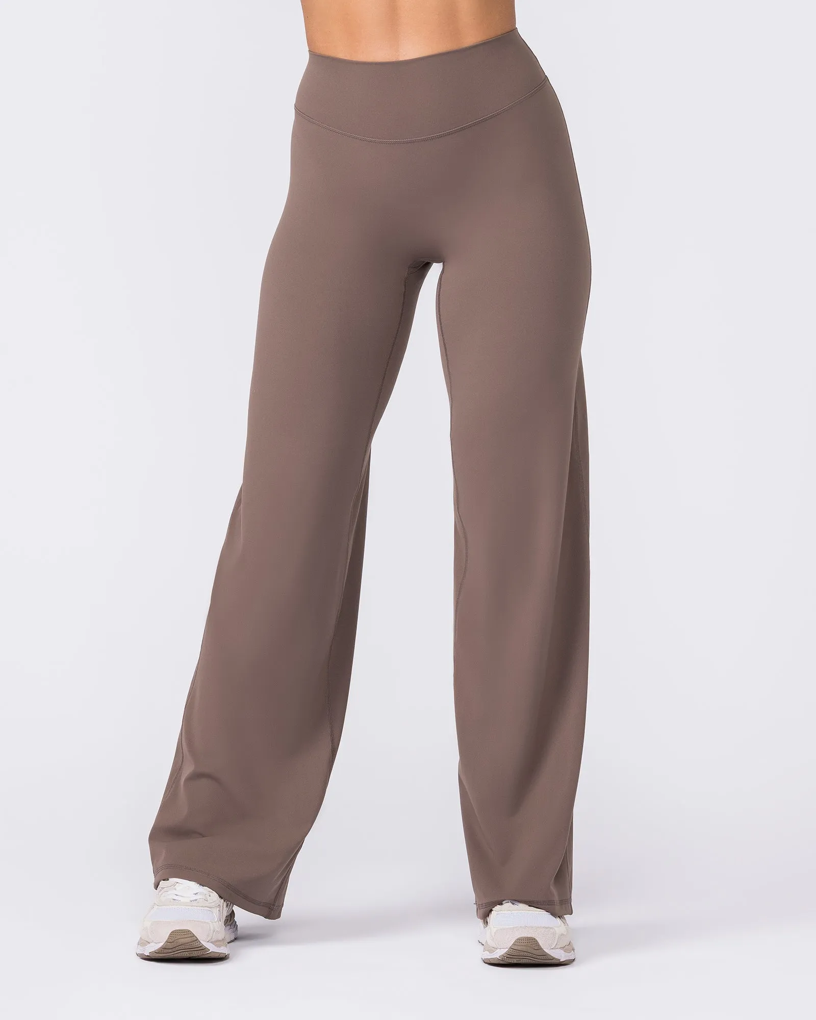 Aura Straight Leg Leggings Regular - Taupe sold by Muscle Nation product image thumbnail 4