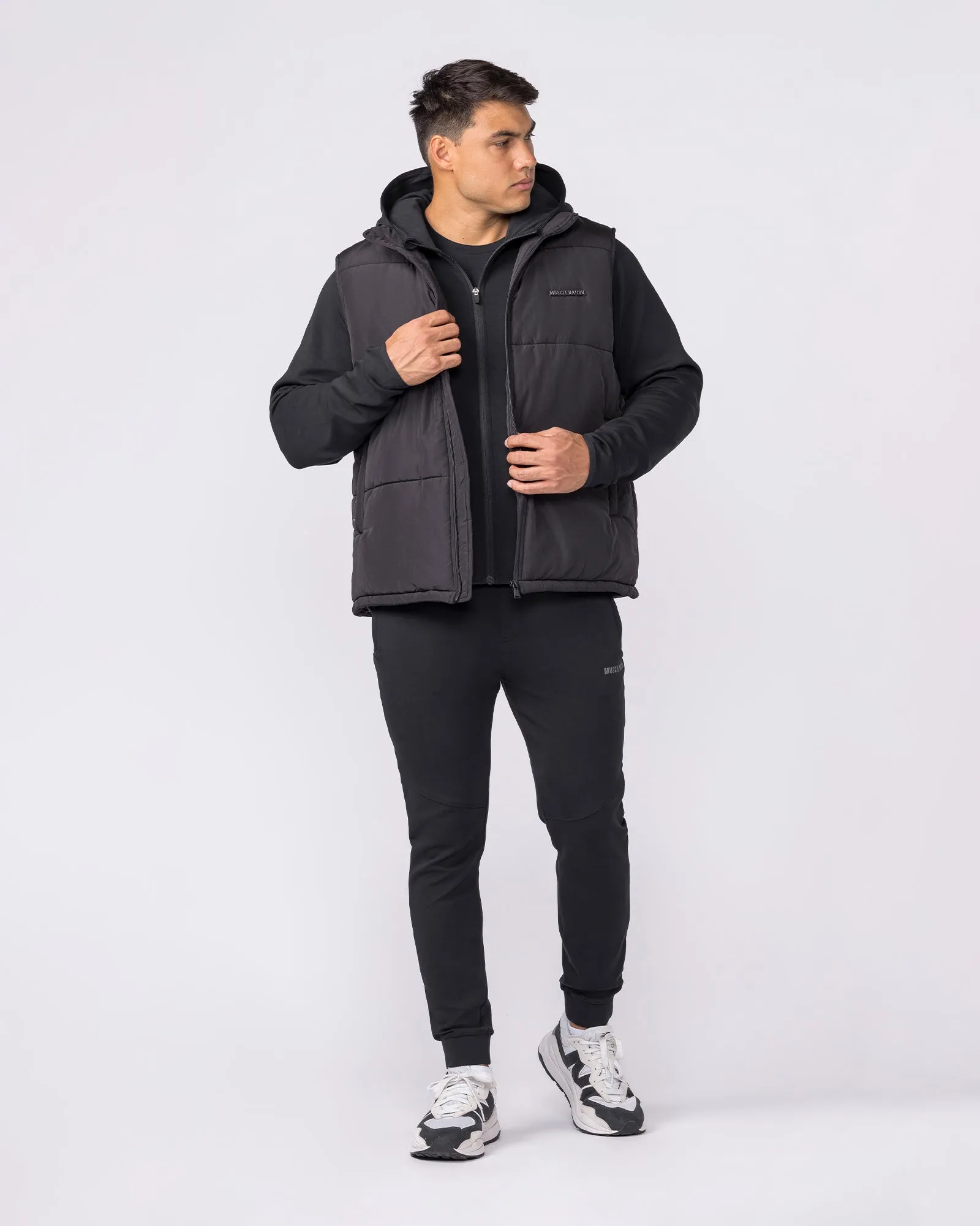 Essential Puffer Vest - Black sold by Muscle Nation product image thumbnail 5