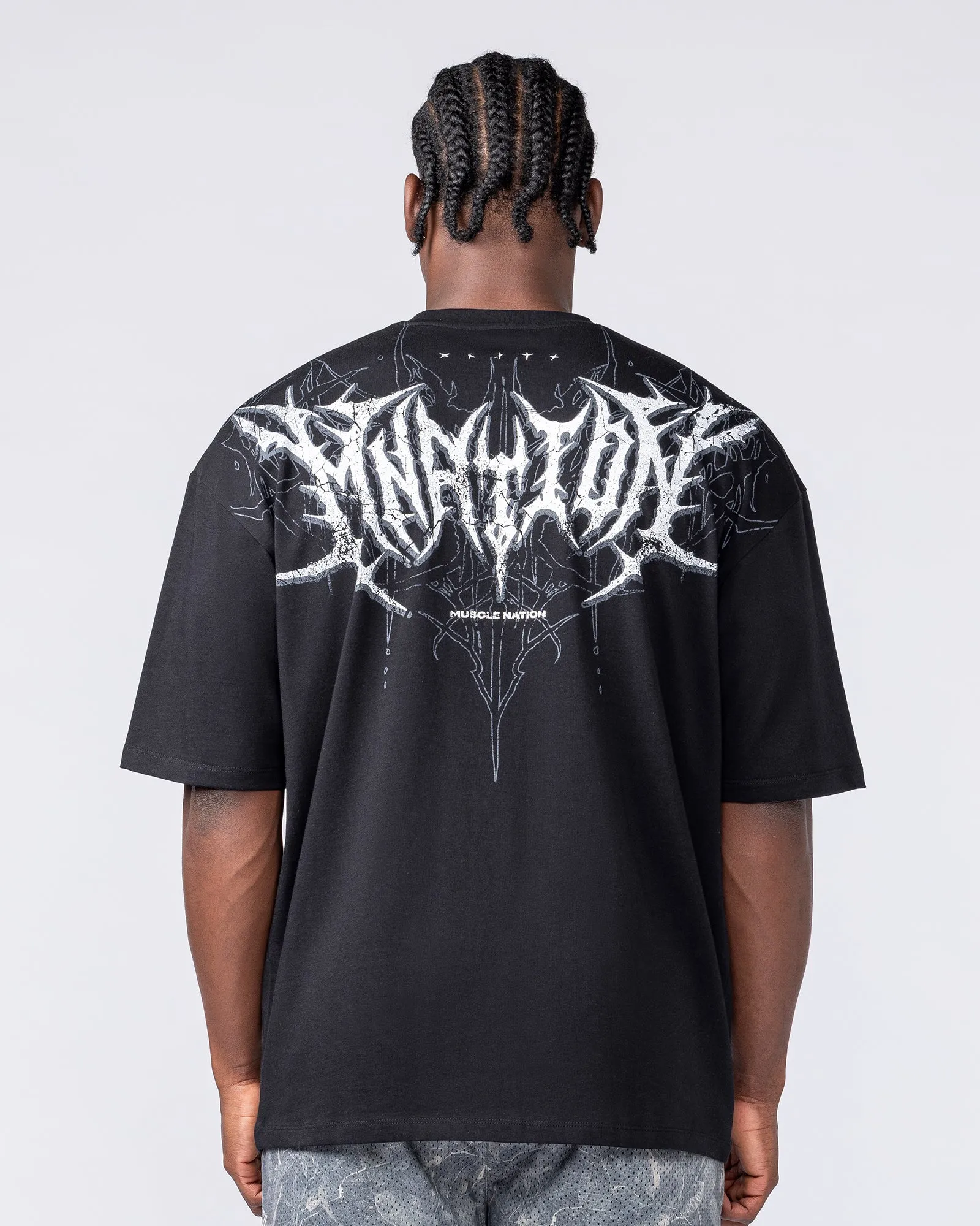 Gothic Oversized Tee - Black sold by Muscle Nation product image thumbnail 5