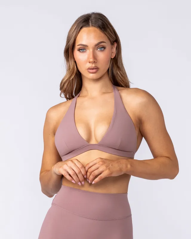 Halter Bralette - Mocha Berry made by Muscle Nation