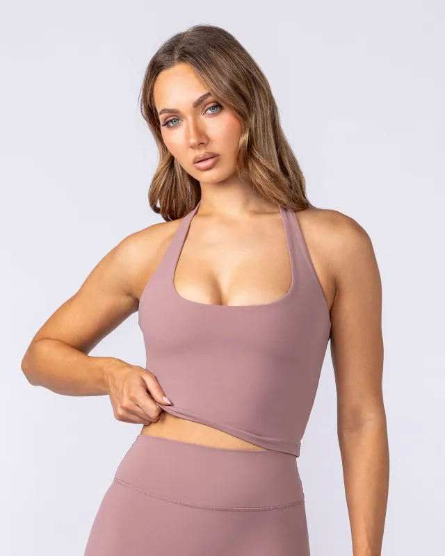 Define Bra Tank - Mocha Berry made by Muscle Nation