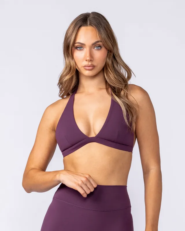 Halter Bralette - Cranberry made by Muscle Nation