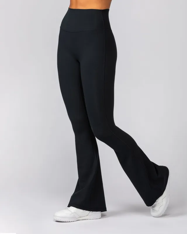 Zero Rise Everyday Flare Leggings Tall - Black made by Muscle Nation