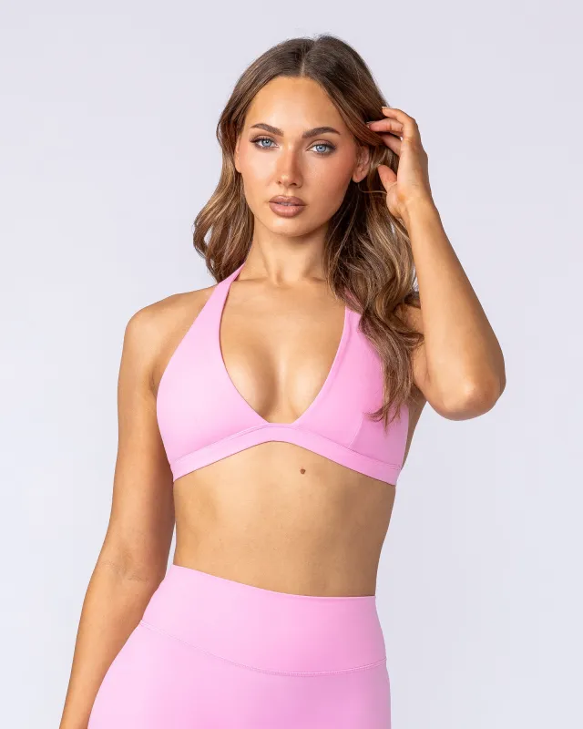 Halter Bralette - Pink Frosting made by Muscle Nation
