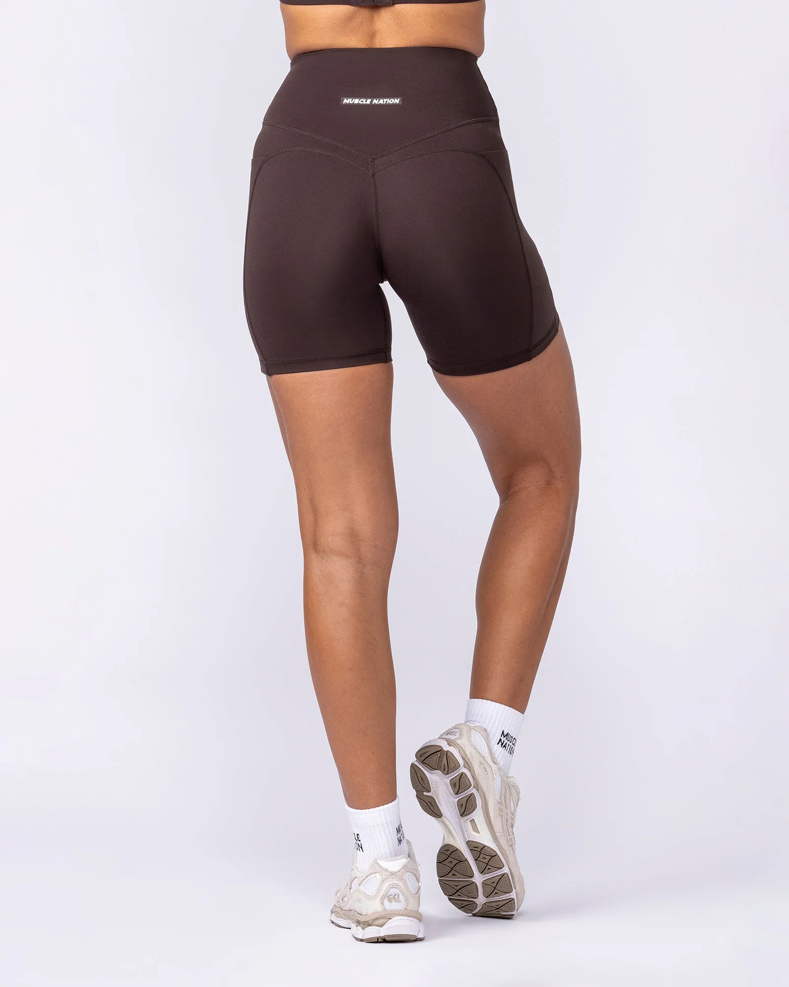 Booty Shaper Pocket Bike Shorts - Cocoa sold by Muscle Nation product image thumbnail 5